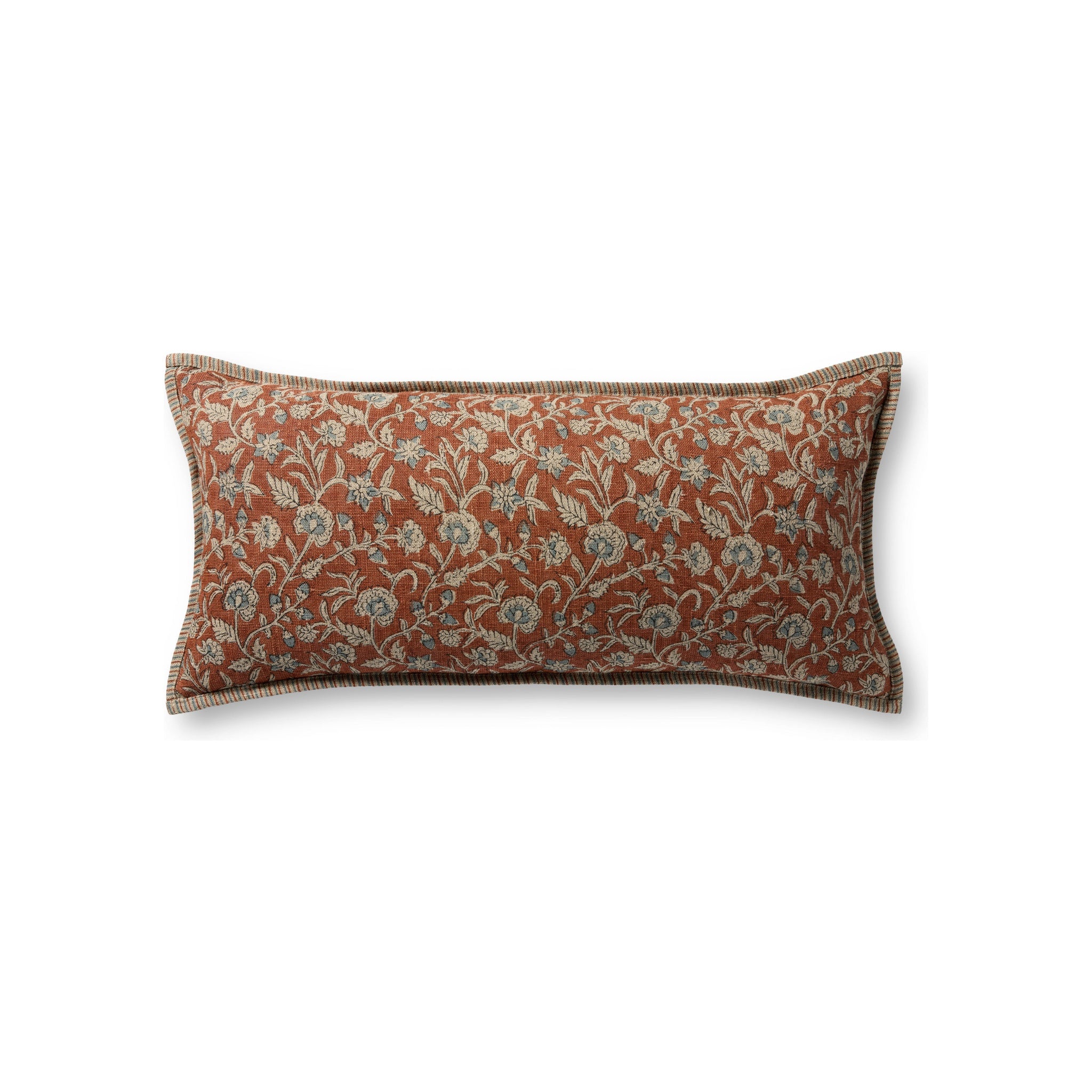 Loloi Virginia Pillow Throw Pillows Loloi Brick / Multi 12x27 Cover Only