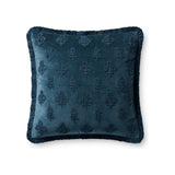 Chris Loves Julia x Loloi Darla Pillow Throw Pillows Loloi Navy 18x18 Cover Only