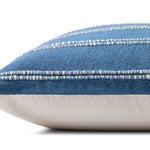 Magnolia Home by Joanna Gaines x Loloi Landry Blue / Natural Pillow Throw Pillows Loloi