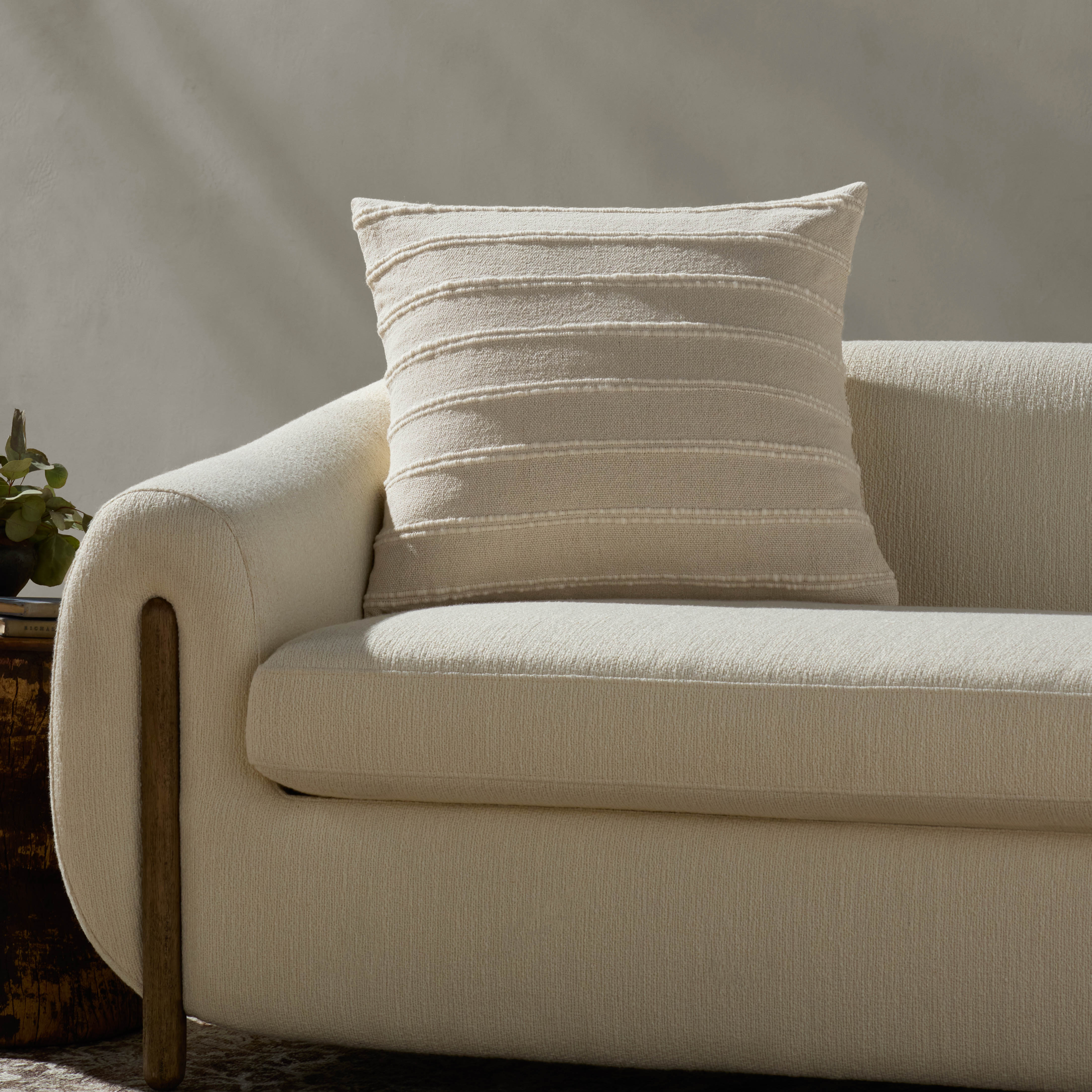Magnolia Home by Joanna Gaines x Loloi Landry Ivory / Natural Pillow Throw Pillows Loloi