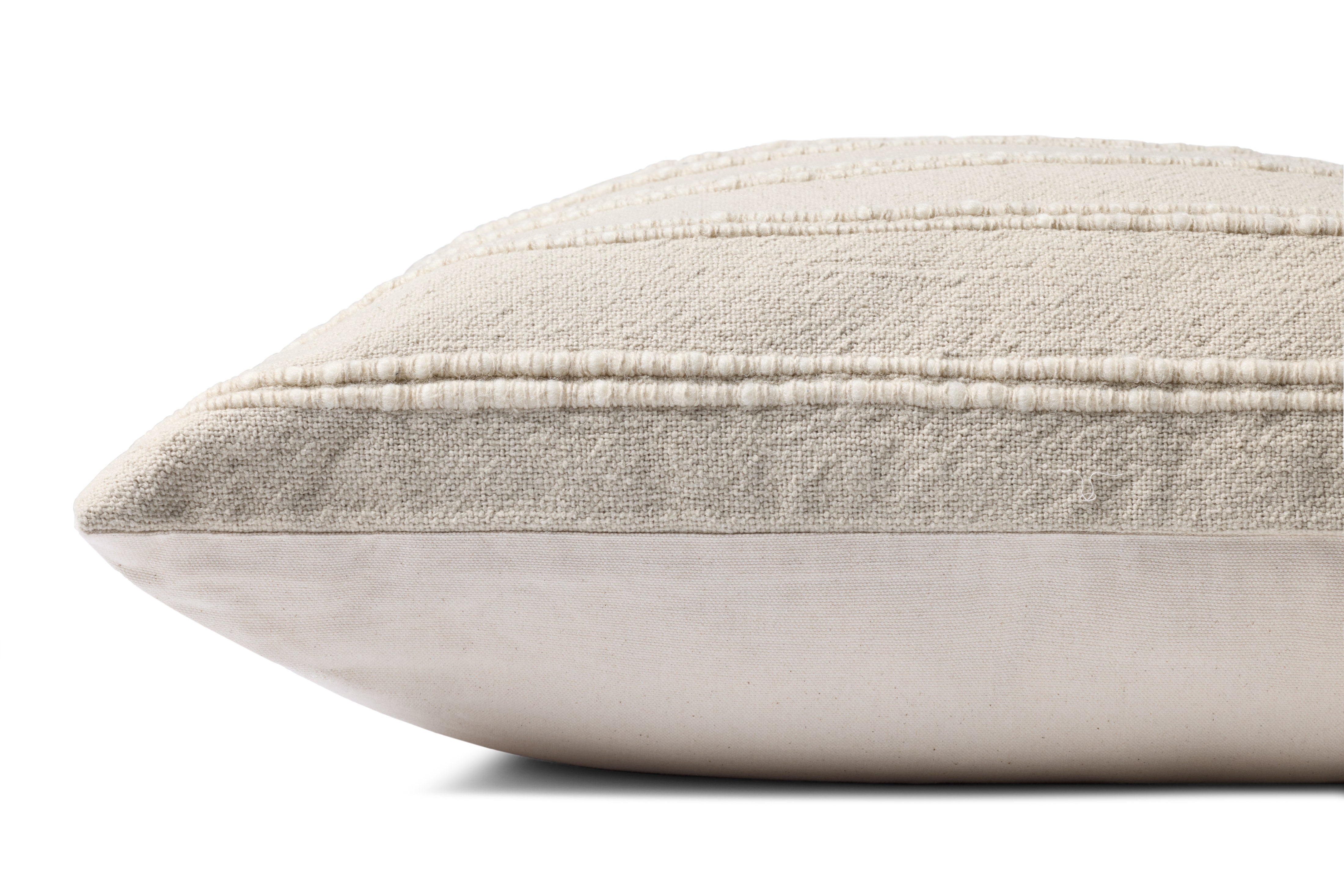 Magnolia Home by Joanna Gaines x Loloi Landry Ivory / Natural Pillow Throw Pillows Loloi