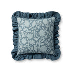 Chris Loves Julia x Loloi Kathleen Pillow Throw Pillows Loloi Blue 18x18 Cover Only