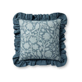 Chris Loves Julia x Loloi Kathleen Pillow Throw Pillows Loloi Blue 18x18 Cover Only