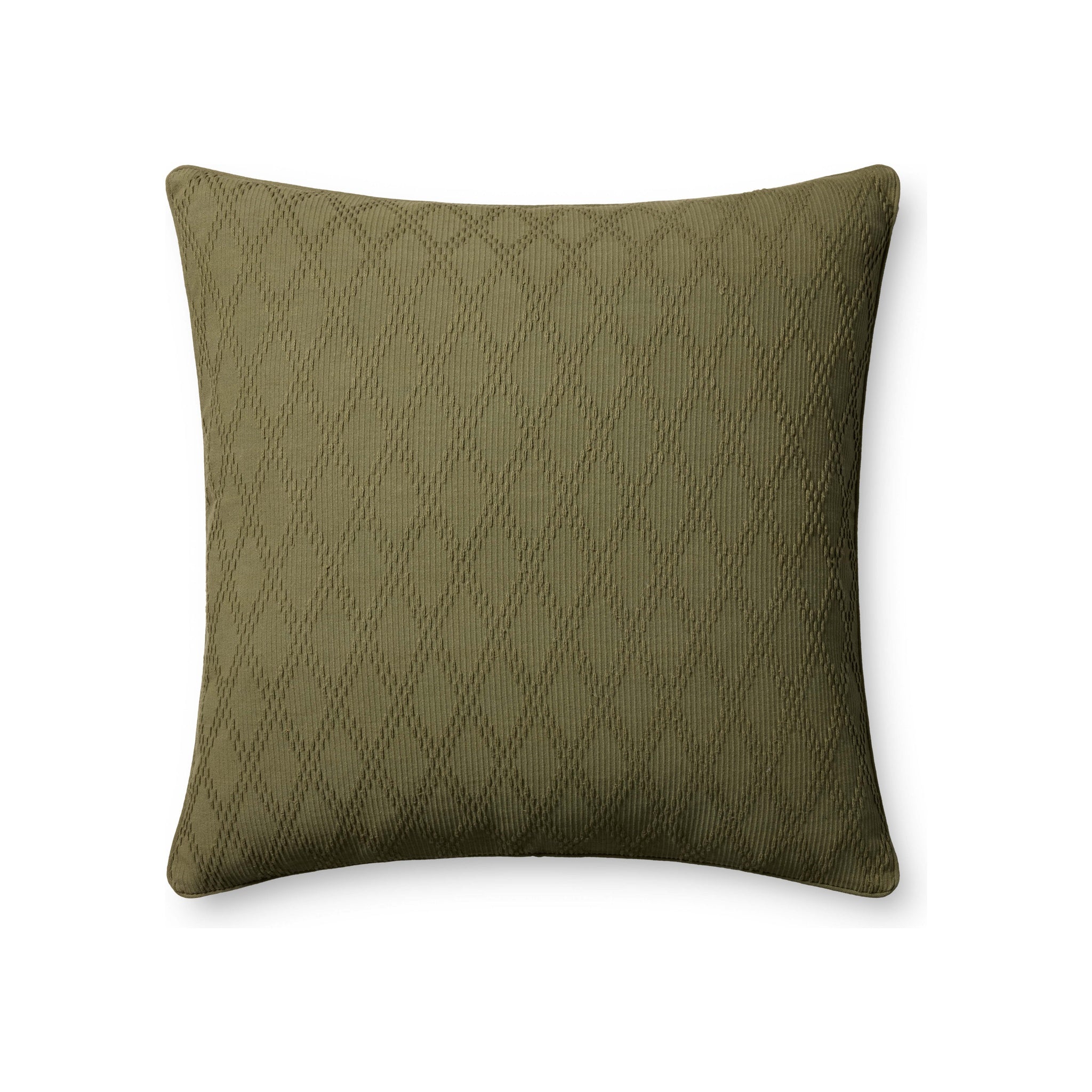 Chris Loves Julia x Loloi Cary Pillow Throw Pillows Loloi Green 26x26 Cover Only