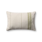Magnolia Home by Joanna Gaines x Loloi Selena Natural / Green Pillow Throw Pillows Loloi Cover Only