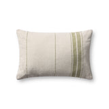 Magnolia Home by Joanna Gaines x Loloi Selena Natural / Green Pillow Throw Pillows Loloi Cover Only