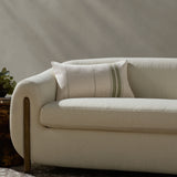 Magnolia Home by Joanna Gaines x Loloi Selena Natural / Green Pillow Throw Pillows Loloi