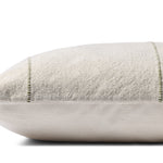 Magnolia Home by Joanna Gaines x Loloi Selena Natural / Green Pillow Throw Pillows Loloi
