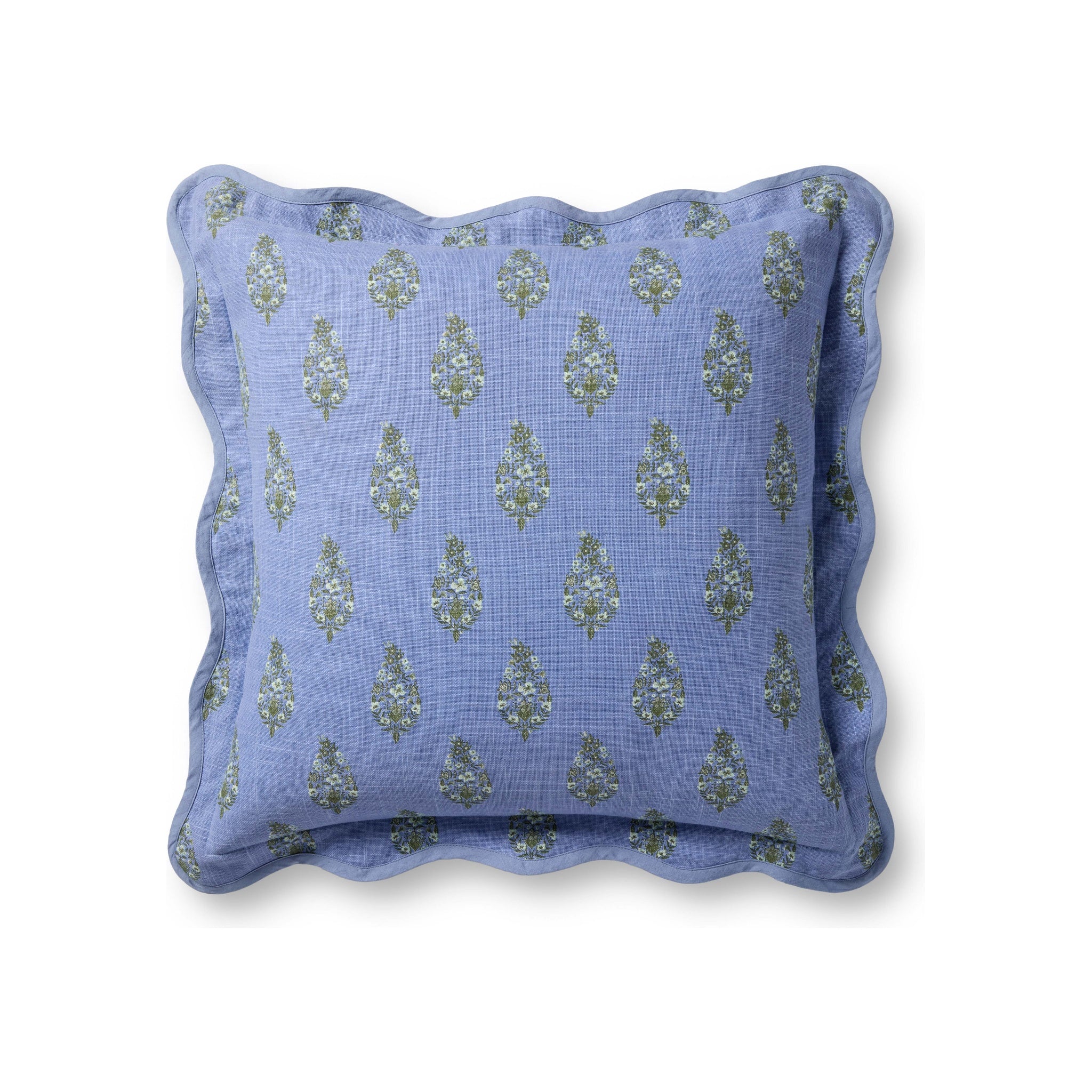 Rifle Paper Co x Loloi Paisley Pillow Throw Pillows Loloi Blue / Multi 22x22 Cover Only