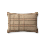 Angela Rose x Loloi Calista Pillow Throw Pillows Loloi Tan / Terracotta 16" x 26" Cover Only