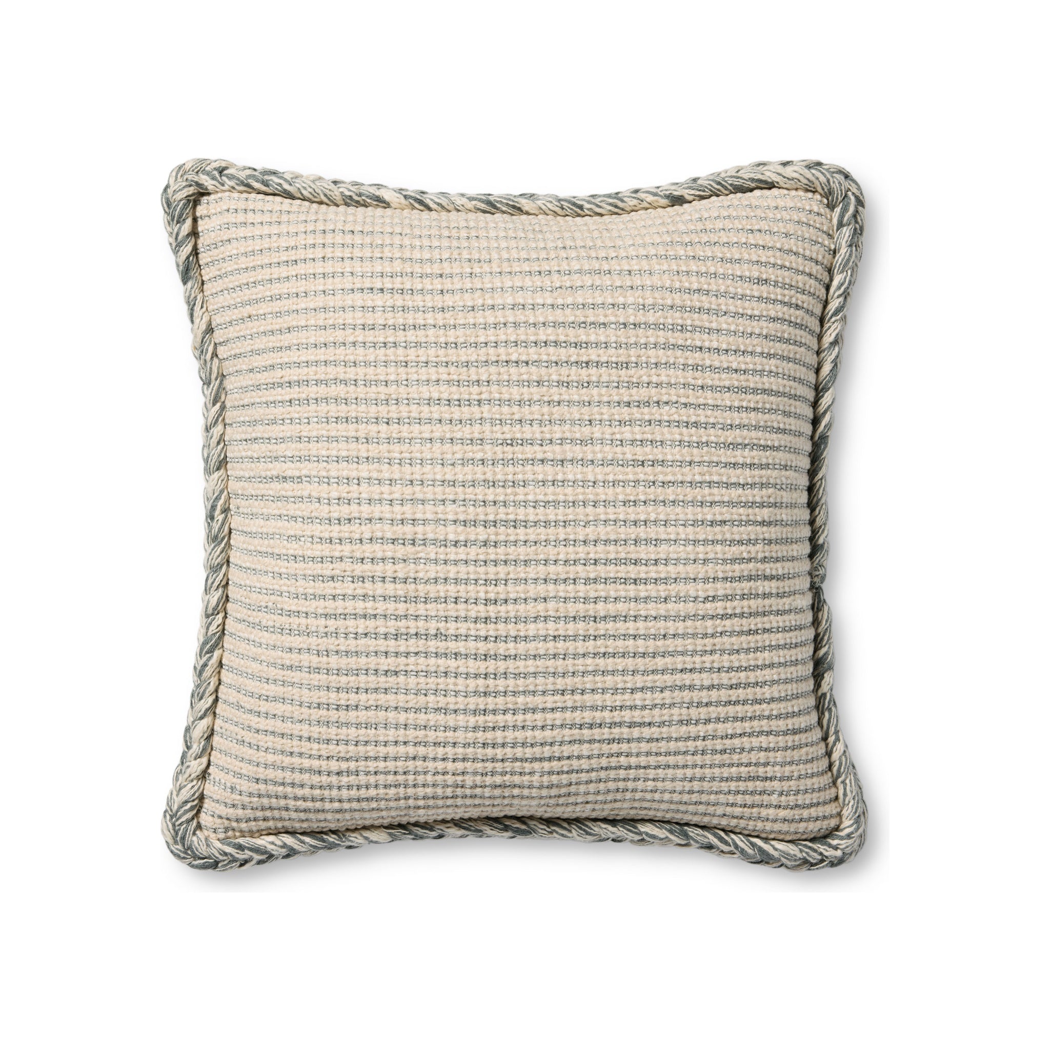 Amber Lewis x Loloi Oroville Pillow Throw Pillows Loloi Natural / Blue 18x18 Cover Only