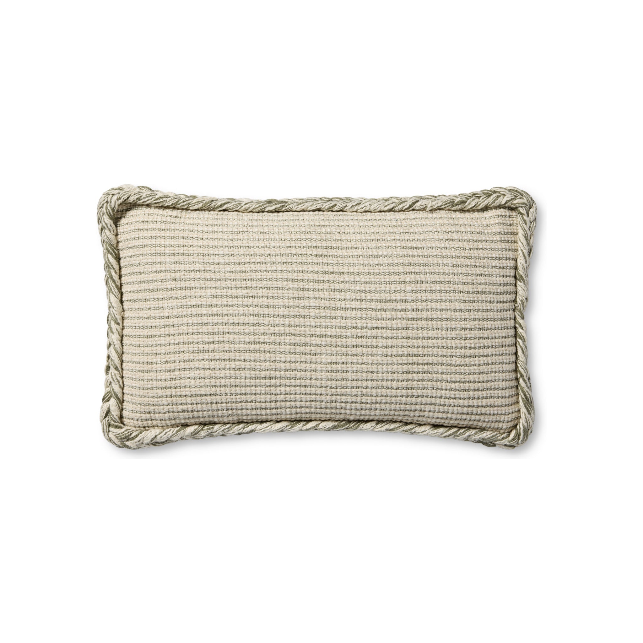 Amber Lewis x Loloi Oroville Pillow Throw Pillows Loloi Natural / Olive 13x21 Cover Only