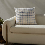 Magnolia Home by Joanna Gaines x Loloi Erin Ivory / Blue Pillow Throw Pillow Loloi