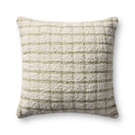 Magnolia Home by Joanna Gaines x Loloi Erin Ivory / Green Pillow FINNBIRD - teether Loloi Cover Only