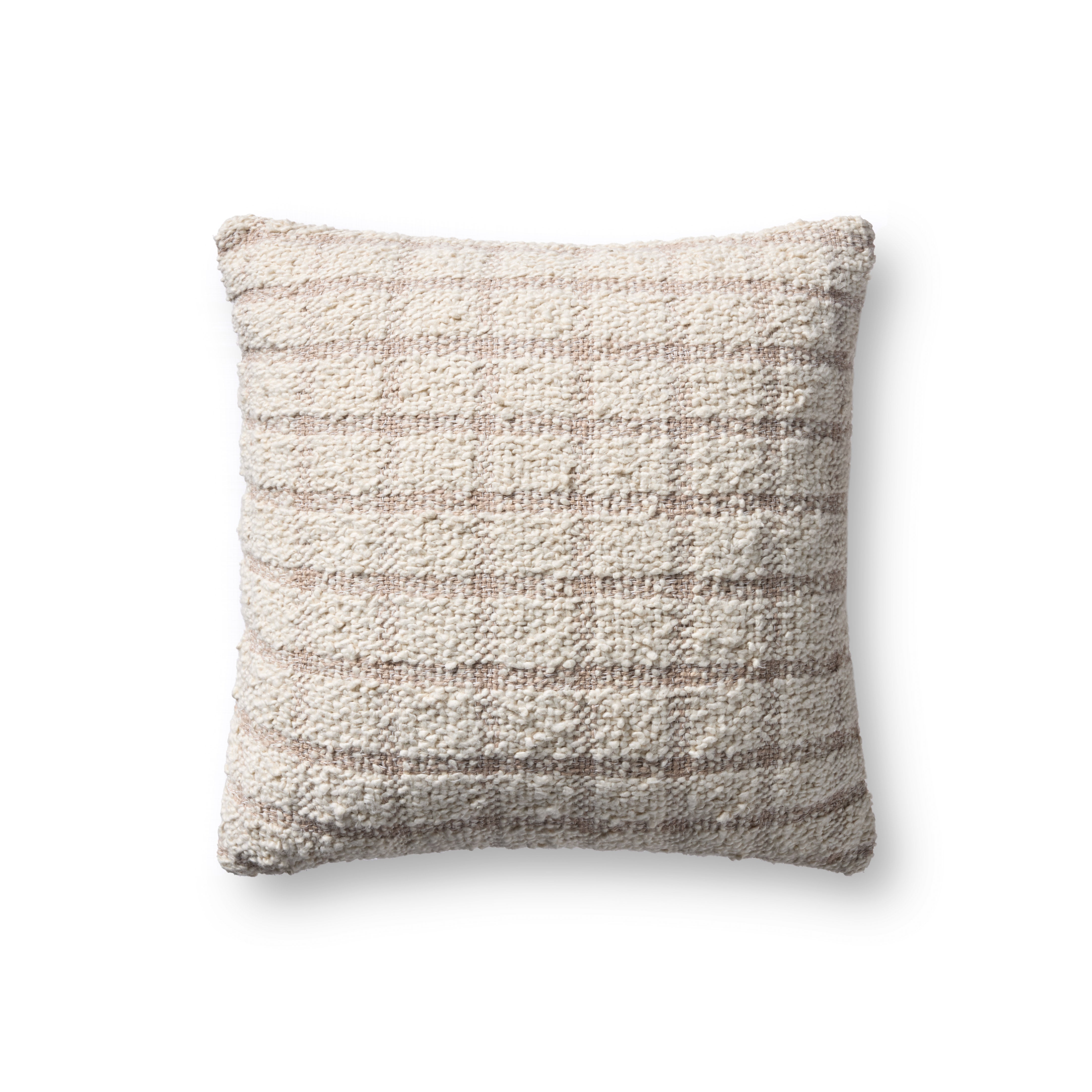 Magnolia Home by Joanna Gaines x Loloi Erin Ivory / Natural Pillow Throw Pillows Loloi Cover Only