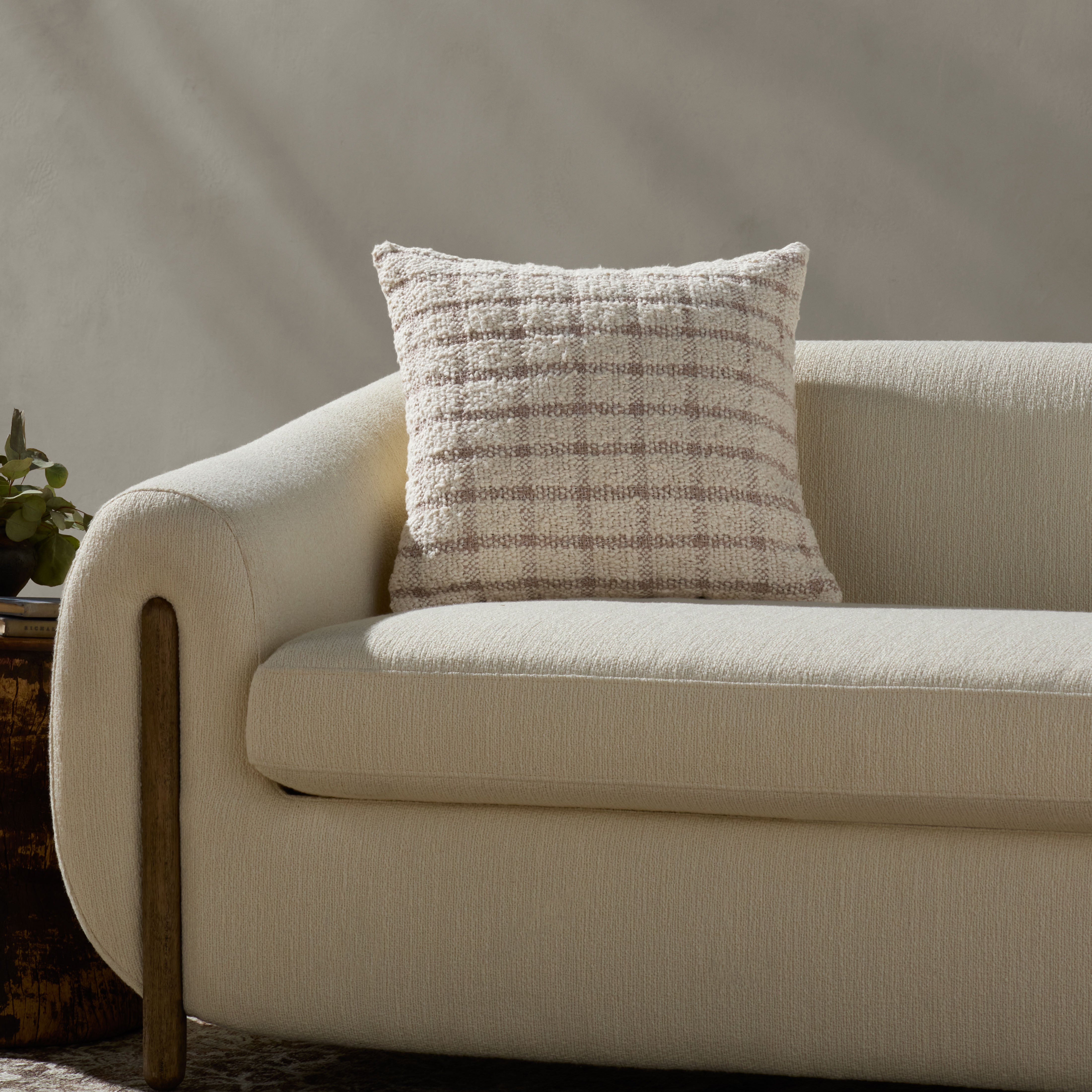 Magnolia Home by Joanna Gaines x Loloi Erin Ivory / Natural Pillow Throw Pillows Loloi
