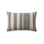 Angela Rose x Loloi Mia Pillow Throw Pillows Loloi Ivory / Denim 13" x 21" Cover Only