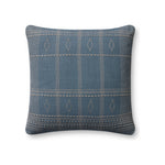 Angela Rose x Loloi Lina Pillow Throw Pillows Loloi Blue / Slate 18" x 18" Cover Only