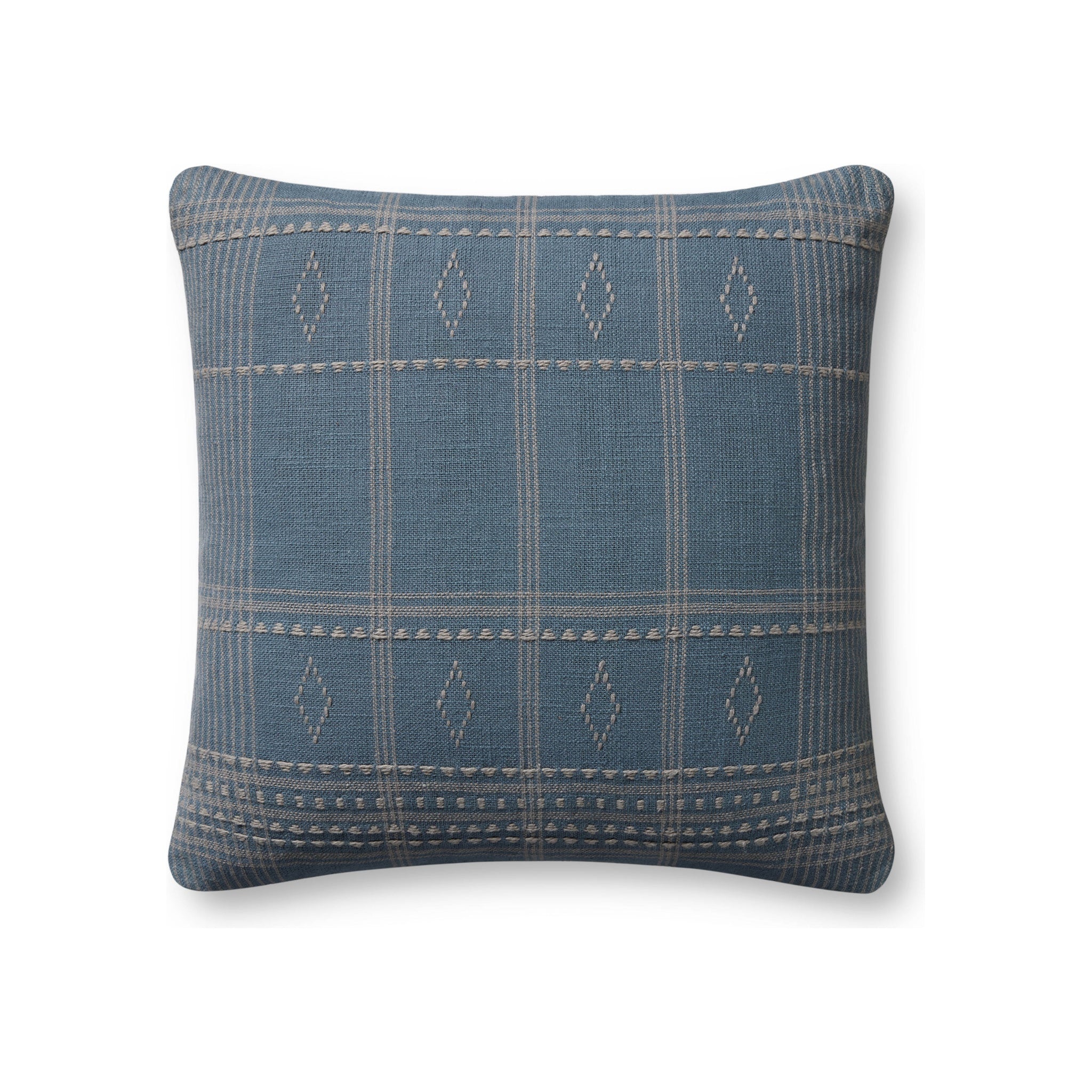 Angela Rose x Loloi Lina Pillow Throw Pillows Loloi Blue / Slate 18" x 18" Cover Only