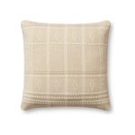 Angela Rose x Loloi Lina Pillow Throw Pillows Loloi Beige / Ivory 18" x 18" Cover Only