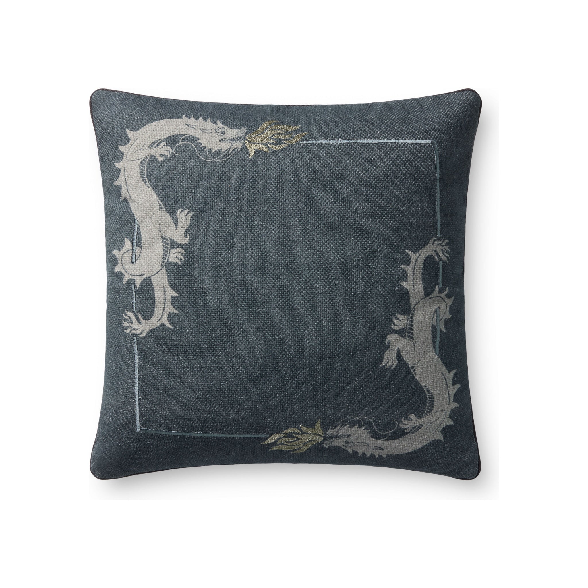 Brigette Romanek x Loloi Mythic Pillow Throw Pillows Loloi Midnight 18" x 18" Cover Only