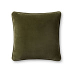 Magnolia Home by Joanna Gaines x Loloi Lydia Pillow Throw Pillows Loloi Green 18x18 with Down Insert