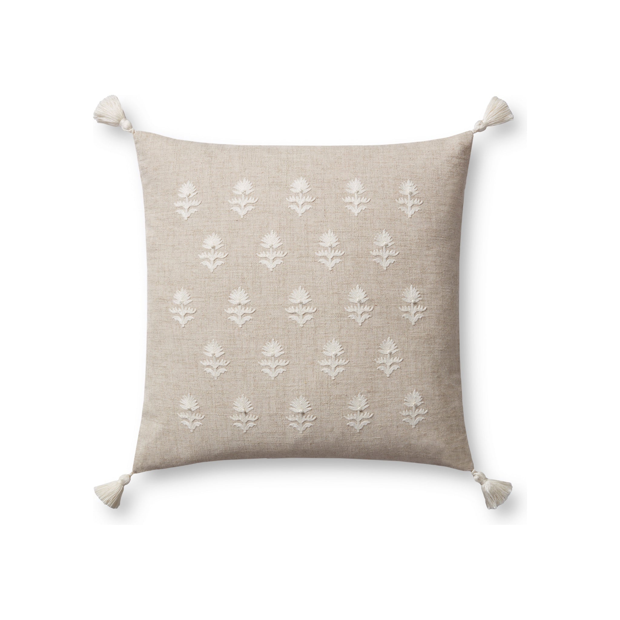 Magnolia Home by Joanna Gaines x Loloi Addison Pillow Throw Pillows Loloi Natural / Ivory 18" x 18" Cover Only