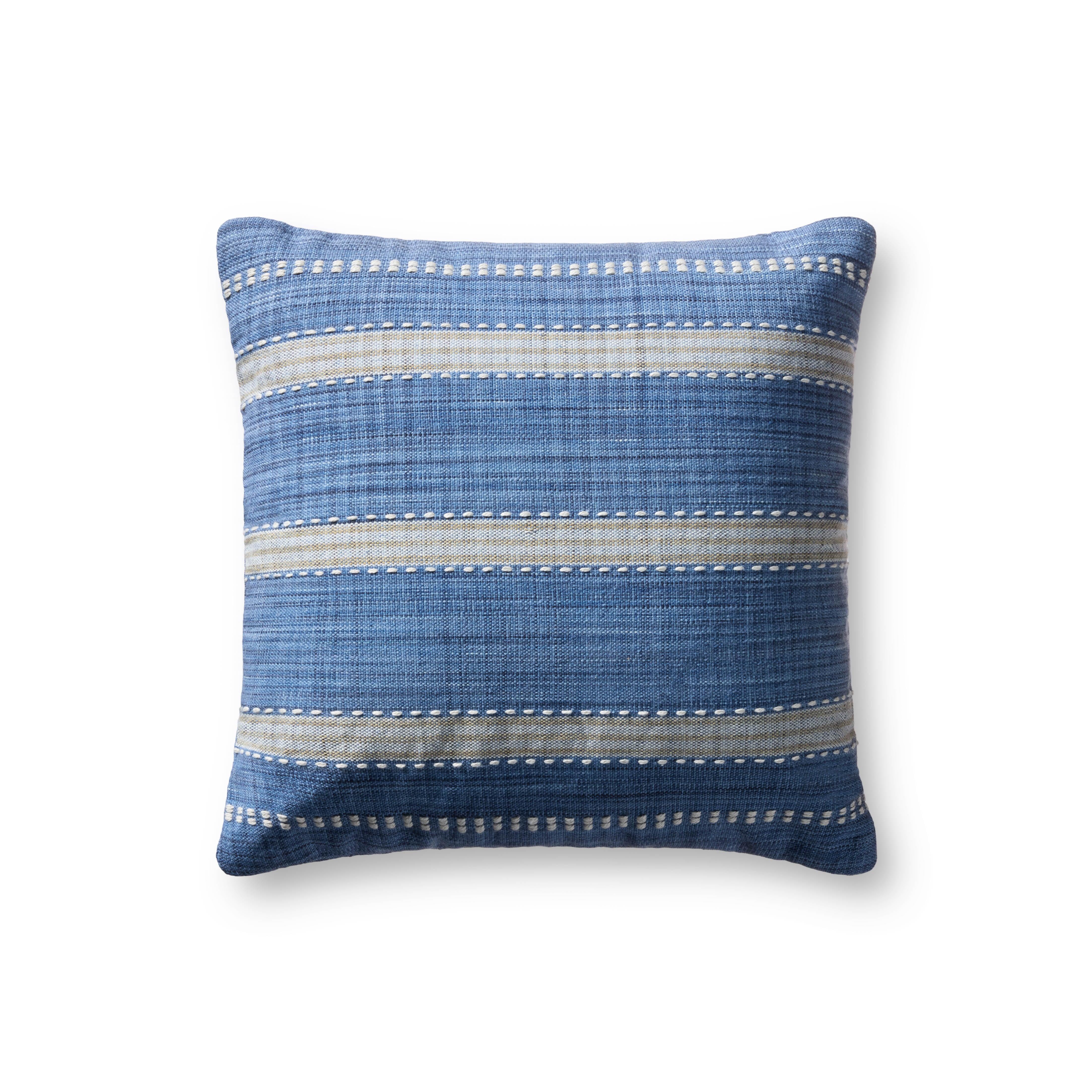 Magnolia Home by Joanna Gaines x Loloi Dennis Blue Pillow Throw Pillows Loloi Cover Only