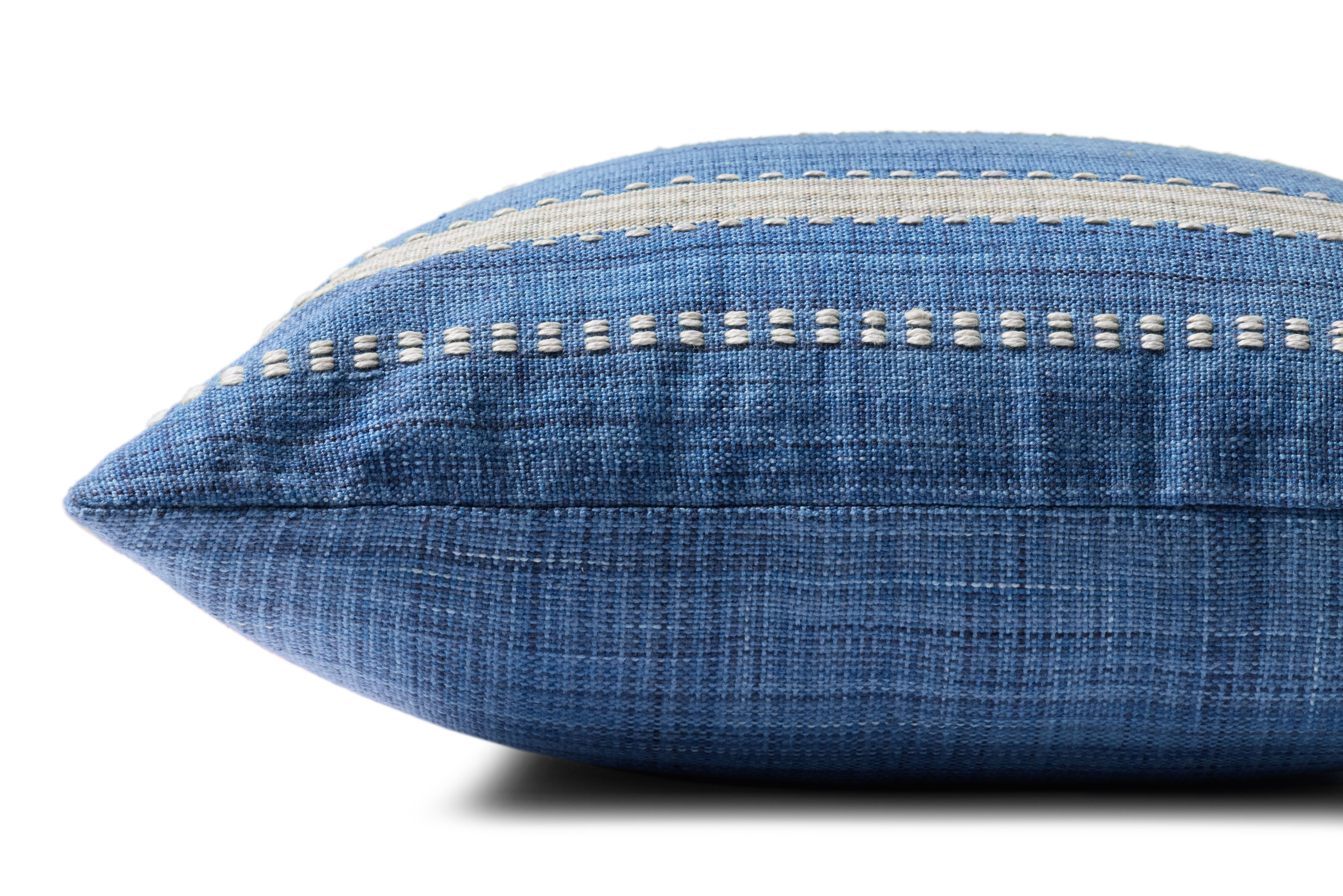 Magnolia Home by Joanna Gaines x Loloi Dennis Blue Pillow FINNBIRD - teether Loloi