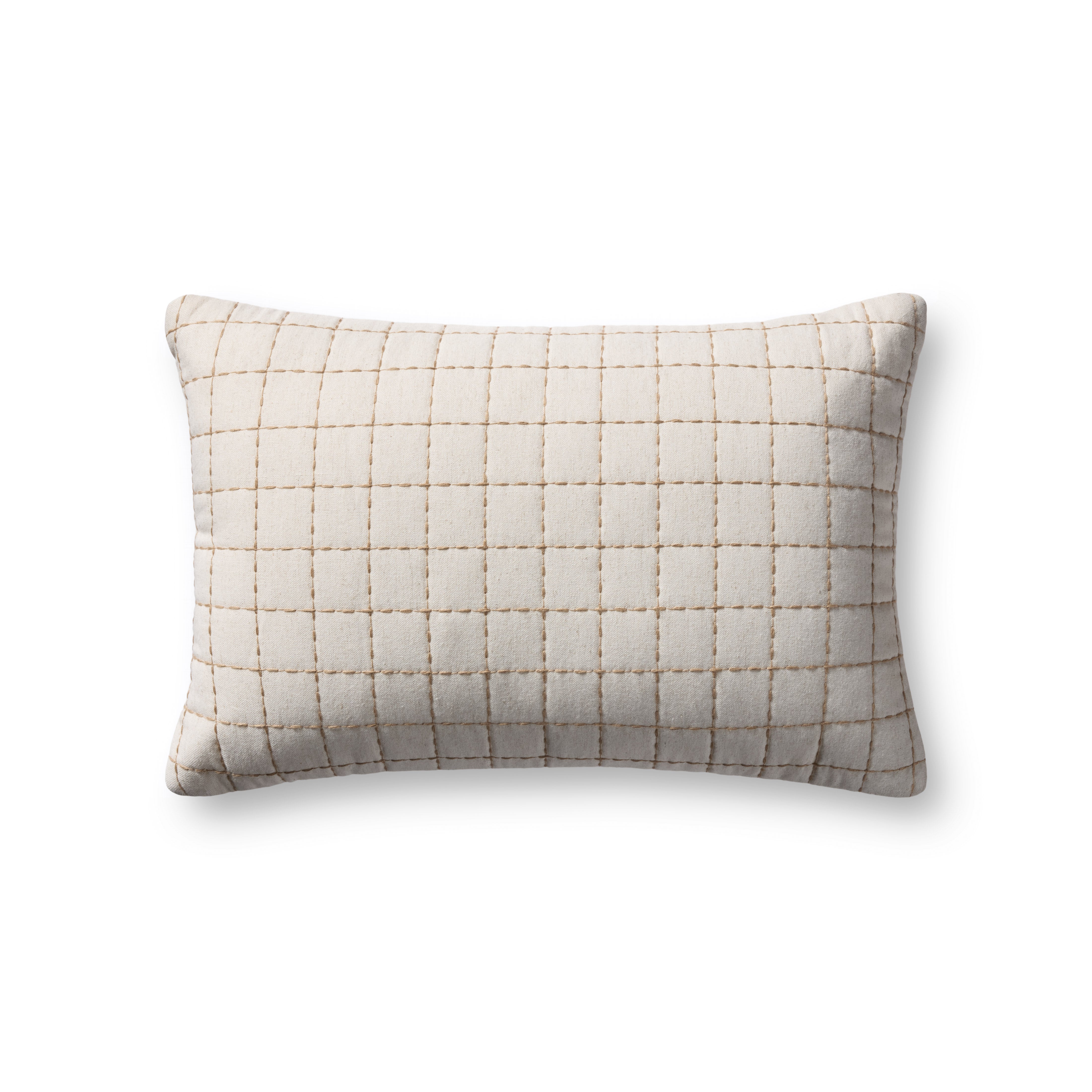 Magnolia Home by Joanna Gaines x Loloi Hattie Natural Pillow Throw Pillows Loloi Cover Only