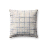Magnolia Home by Joanna Gaines x Loloi Hattie Natural / Blue Pillow Throw Pillows Loloi Cover Only