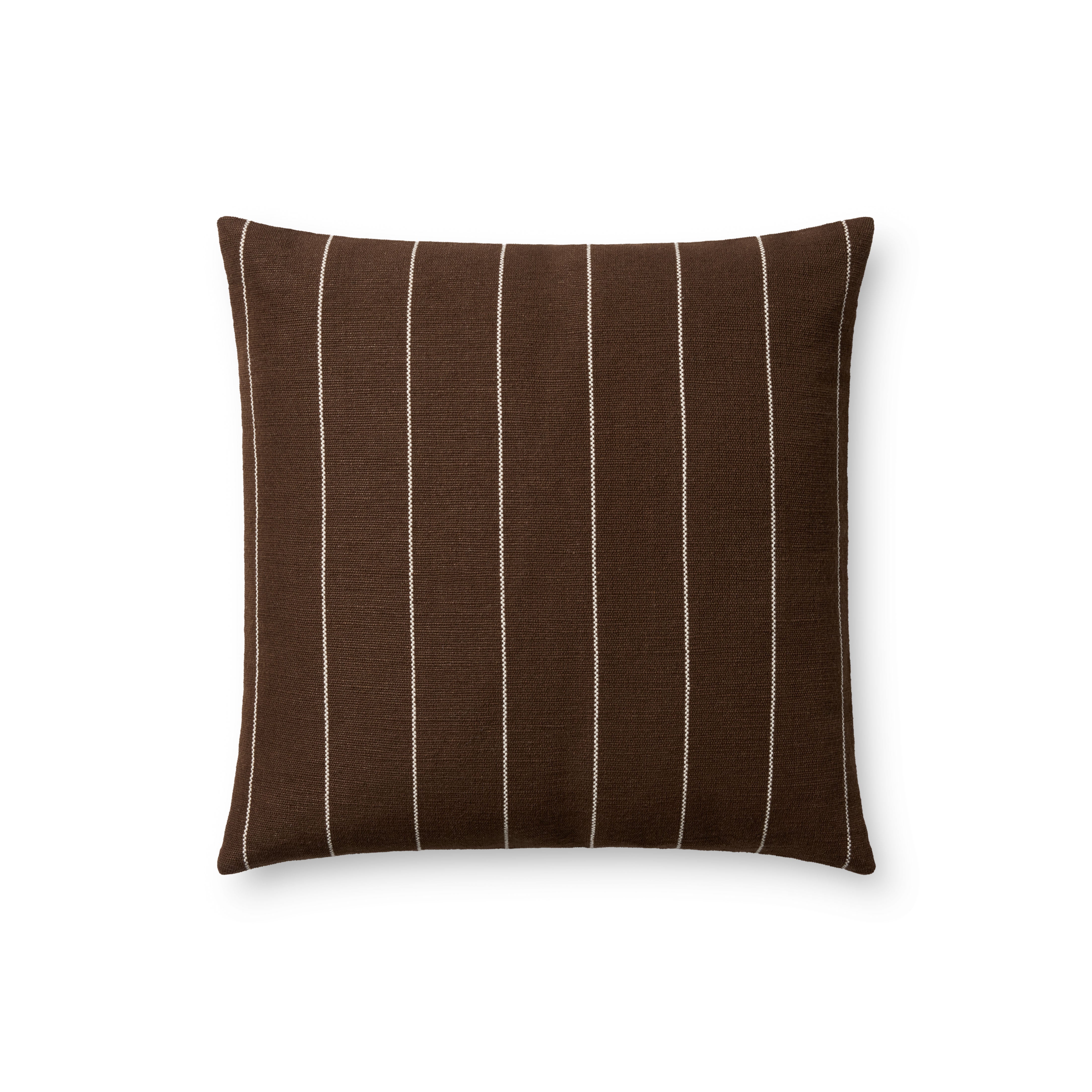 Amber Lewis x Loloi Keisha Pillow Throw Pillows Loloi Chocolate / Natural 18x18 Cover Only