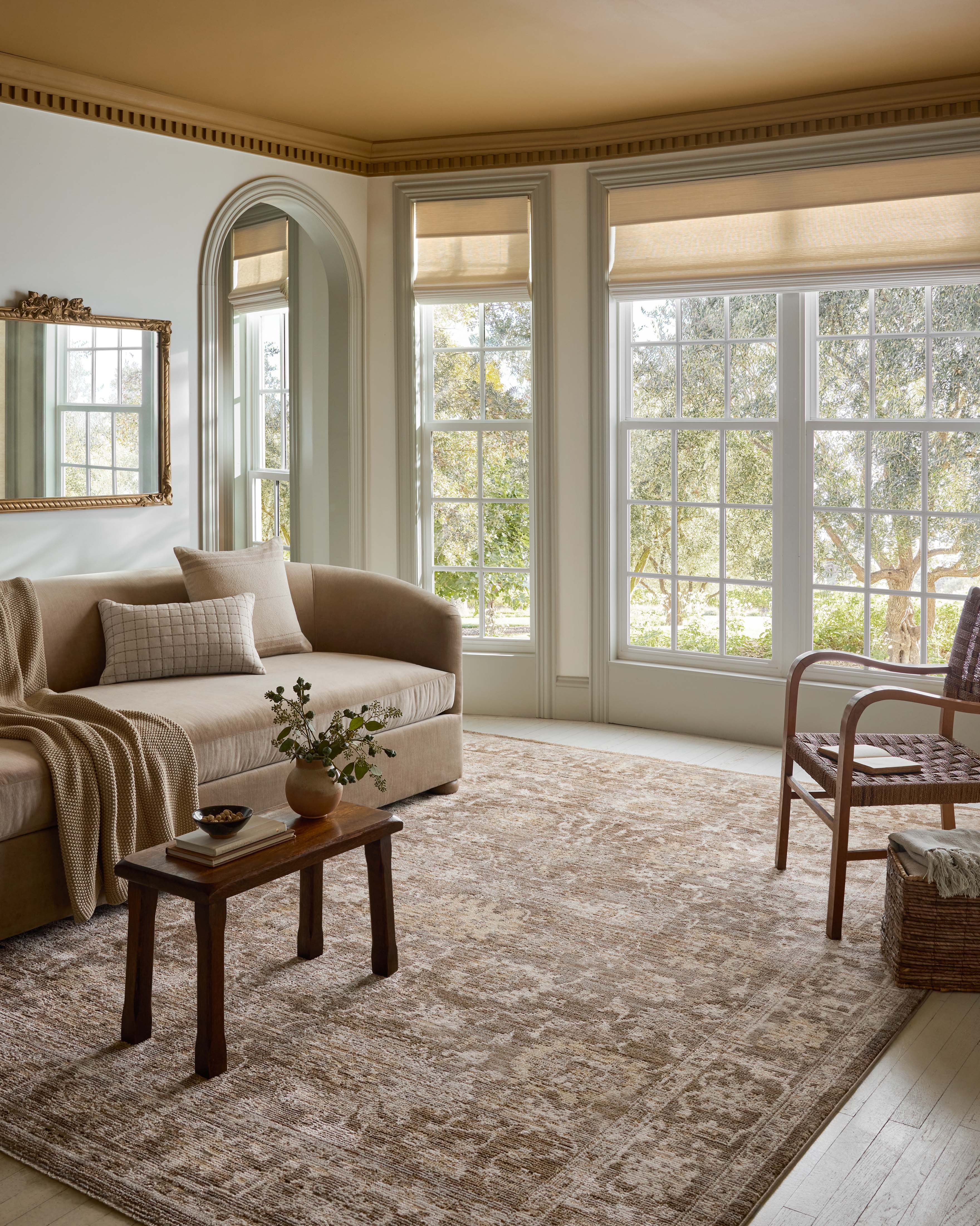 Magnolia Home by Joanna Gaines x Loloi Pace Bark / Natural Rug RUGS - synthetic Loloi 18" x 18" sample