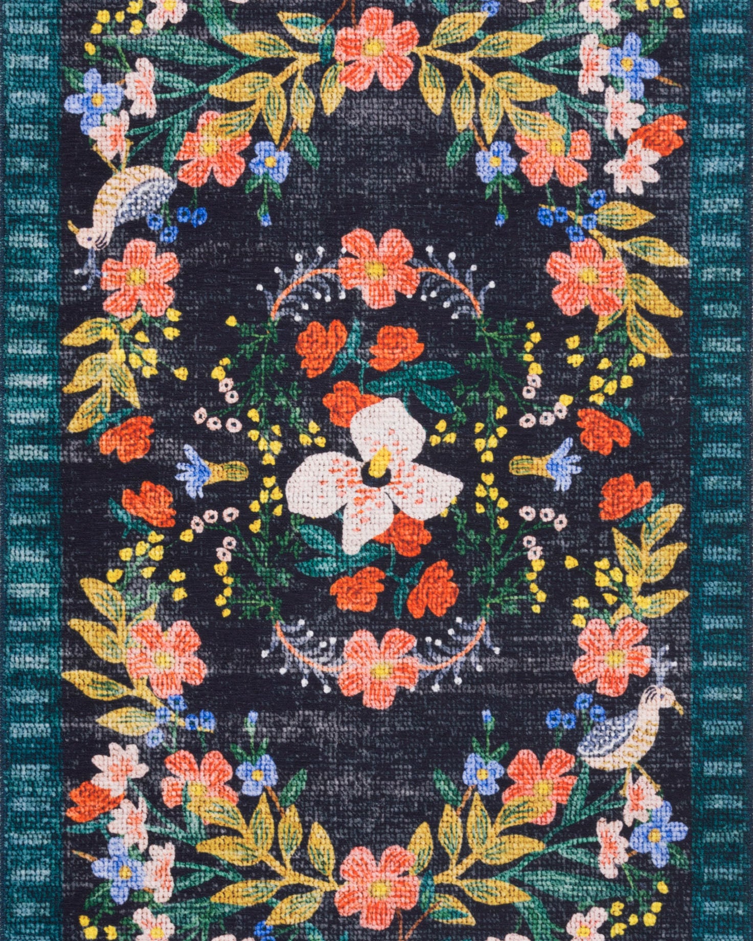 Rifle Paper Co. x Loloi Palais Black / Multi Rug 2-patterned rugs Loloi