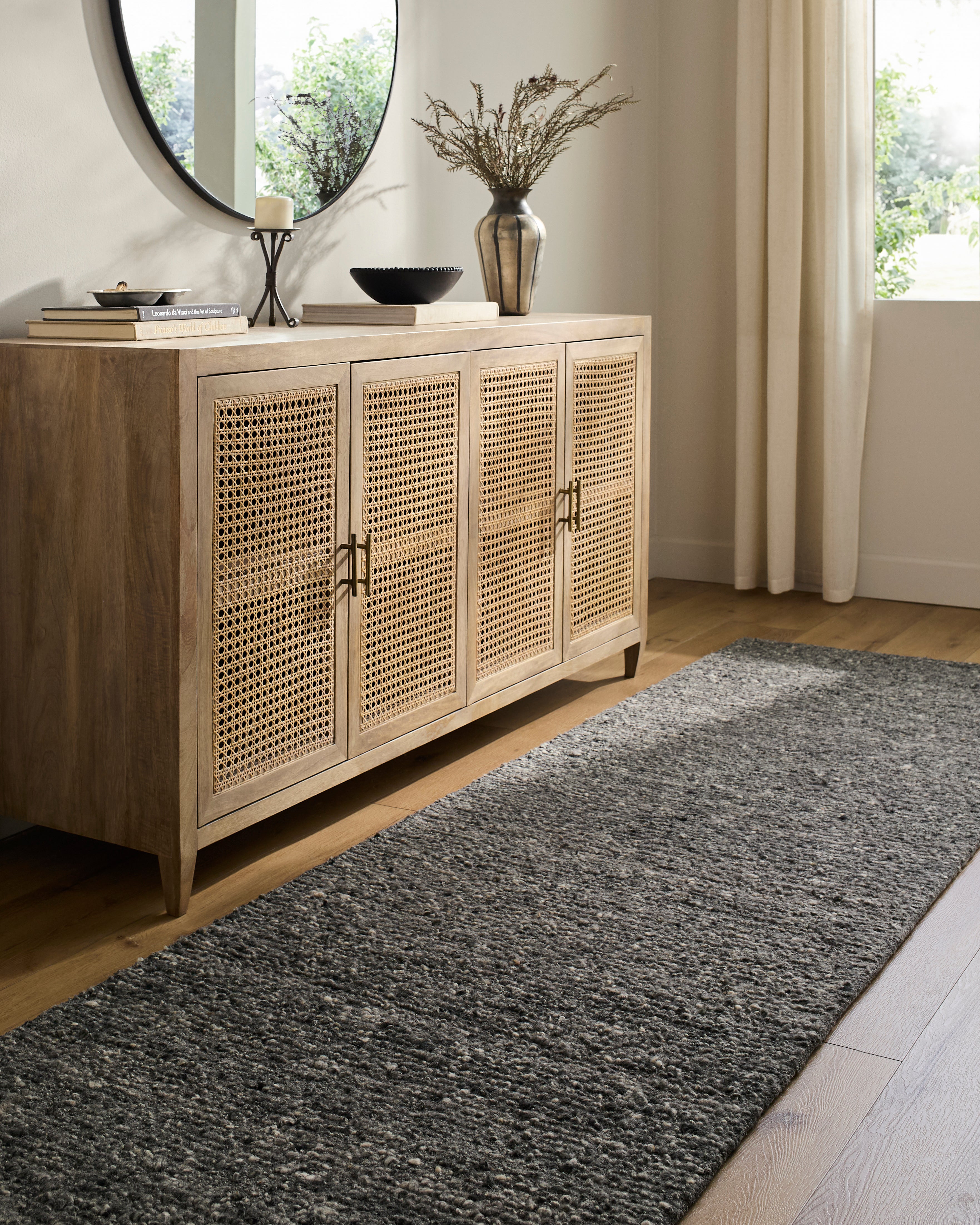Palisade Charcoal Rug RUGS - wool Surya
