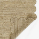 Parikia Scallop Edge Jute Area Rug RUGS - jute Momeni