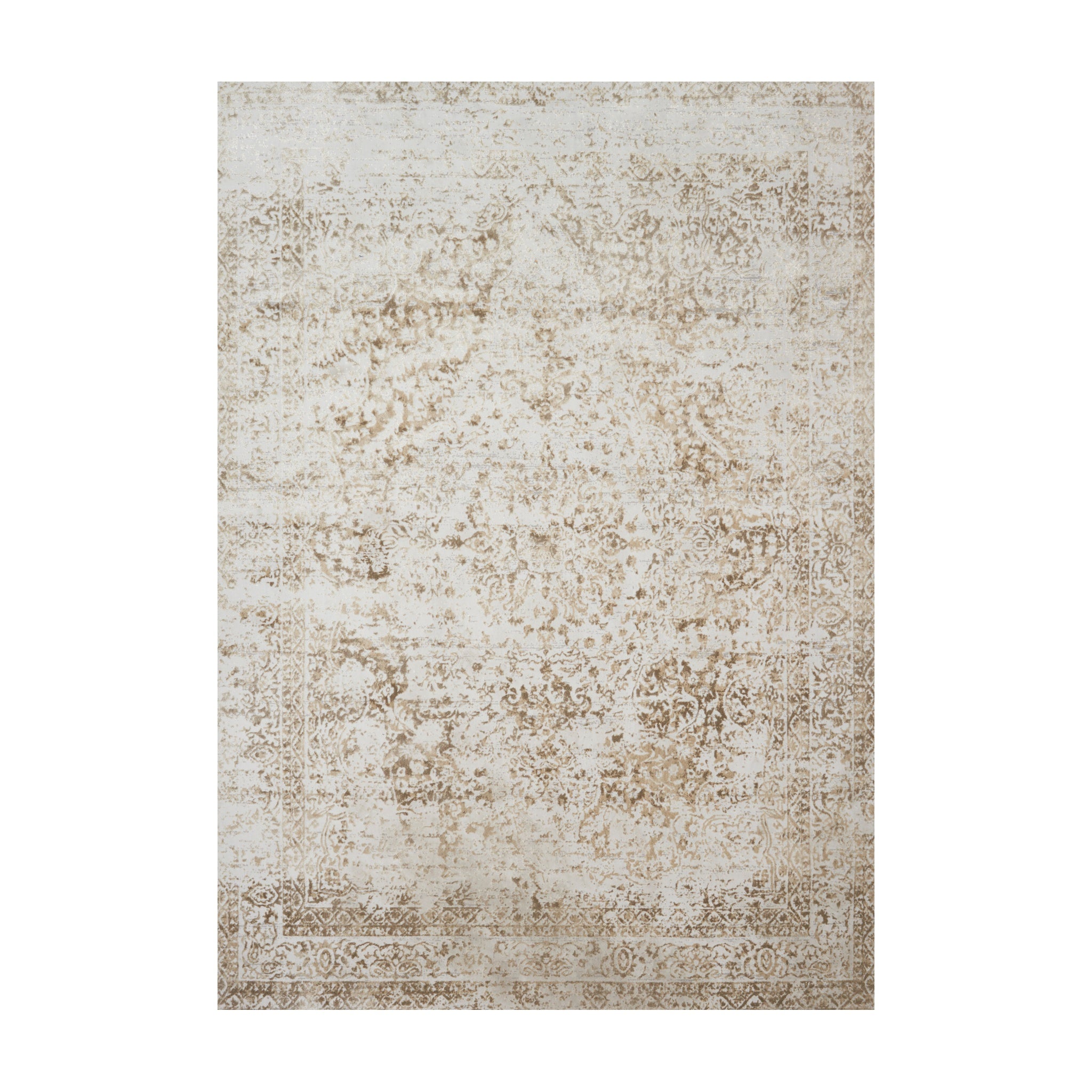 Loloi Patina Champagne / Lt. Grey Rug RUGS - synthetic Loloi 18" x 18"