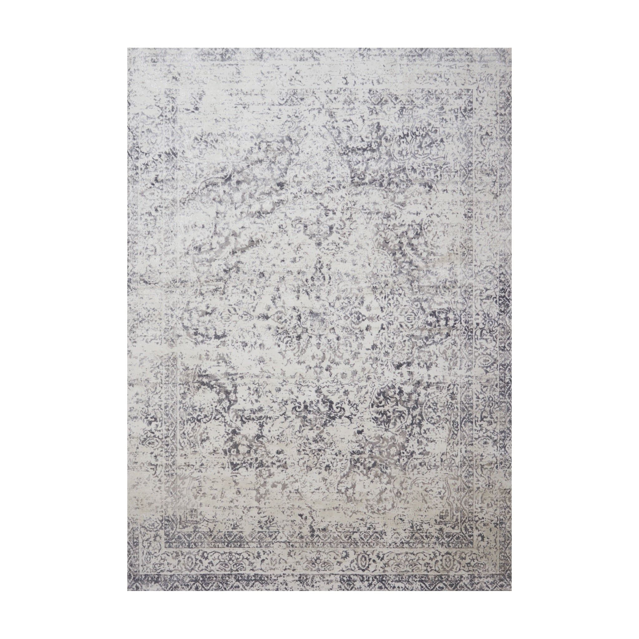 Loloi Patina Silver / Lt. Grey Rug RUGS - synthetic Loloi 18" x 18"