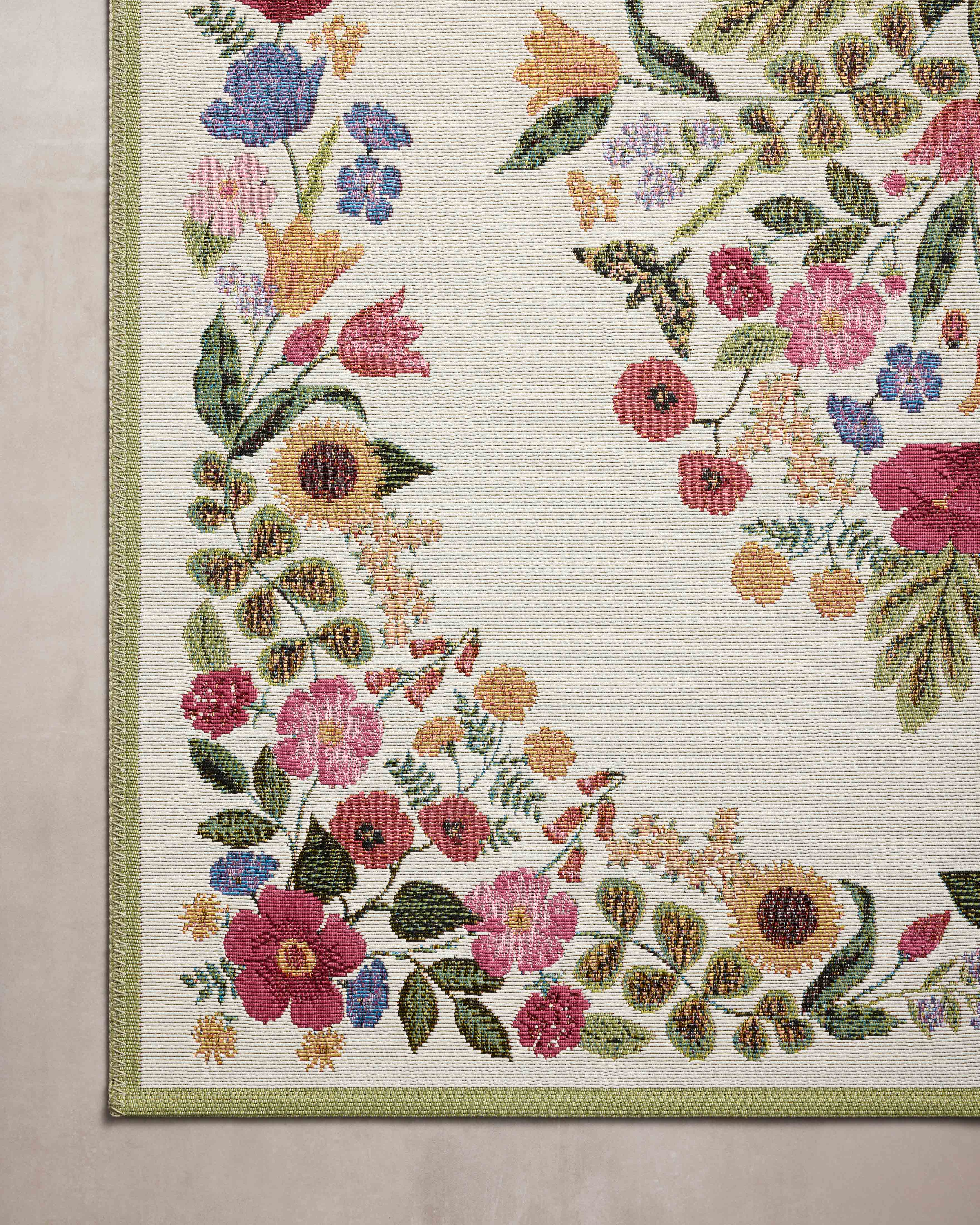 Rifle Paper Co. x Loloi Perennial Cream Rug RUGS - synthetic Loloi