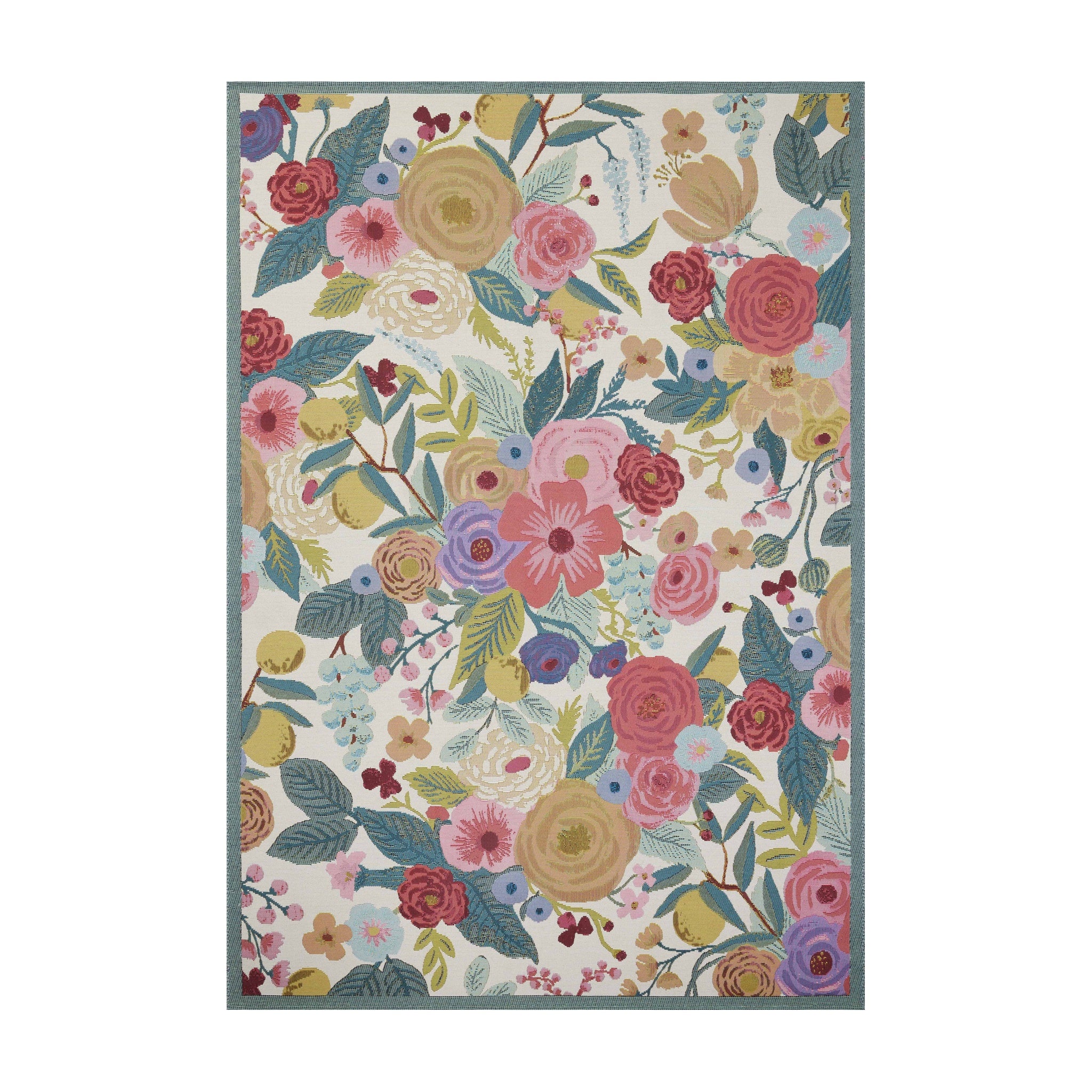 Rifle Paper Co. x Loloi Perennial Rose / Multi Rug RUGS - synthetic Loloi 2'5" x 3'11"
