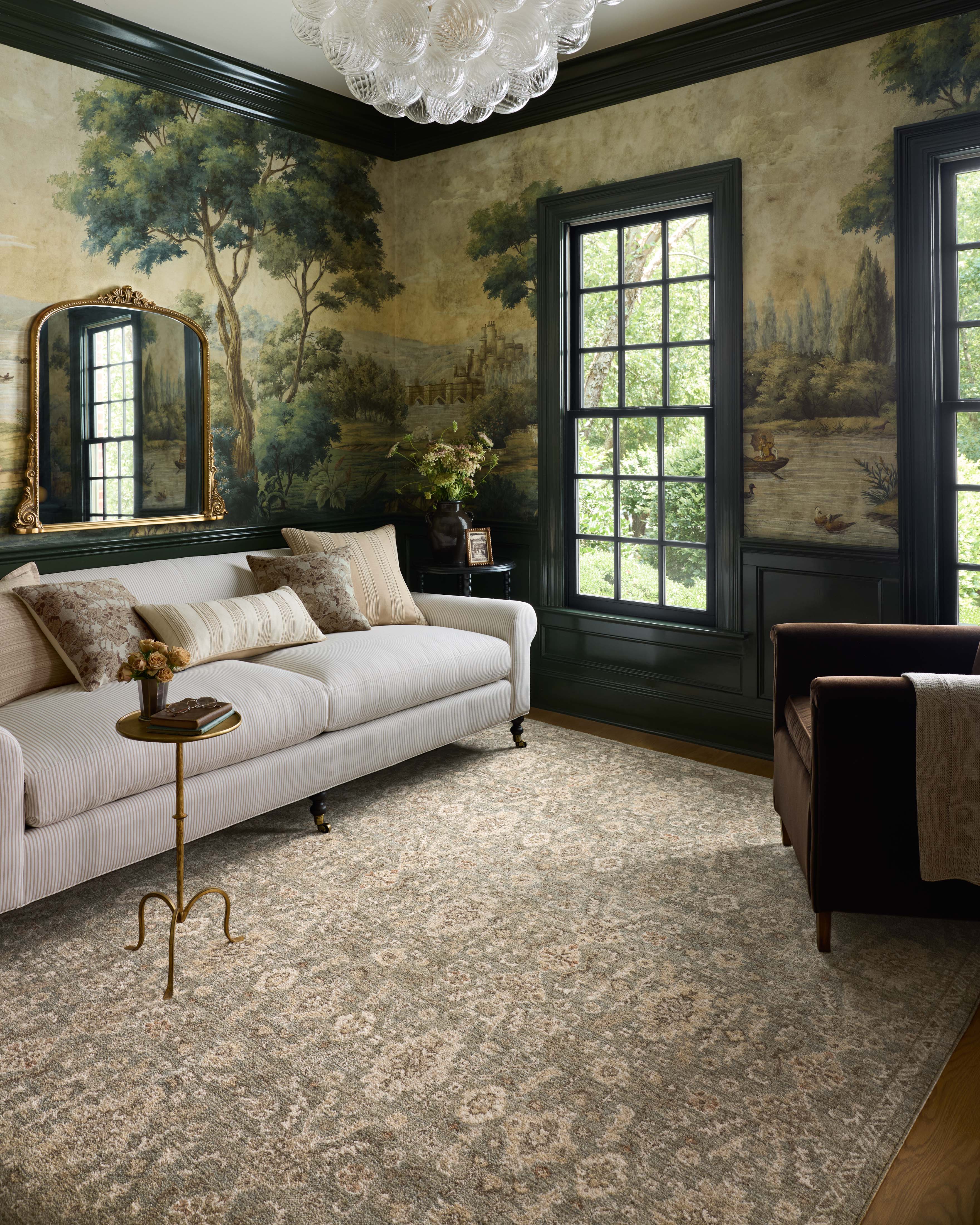 Chris Loves Julia x Loloi Palma Lagoon / Natural Rug RUGS - synthetic Loloi