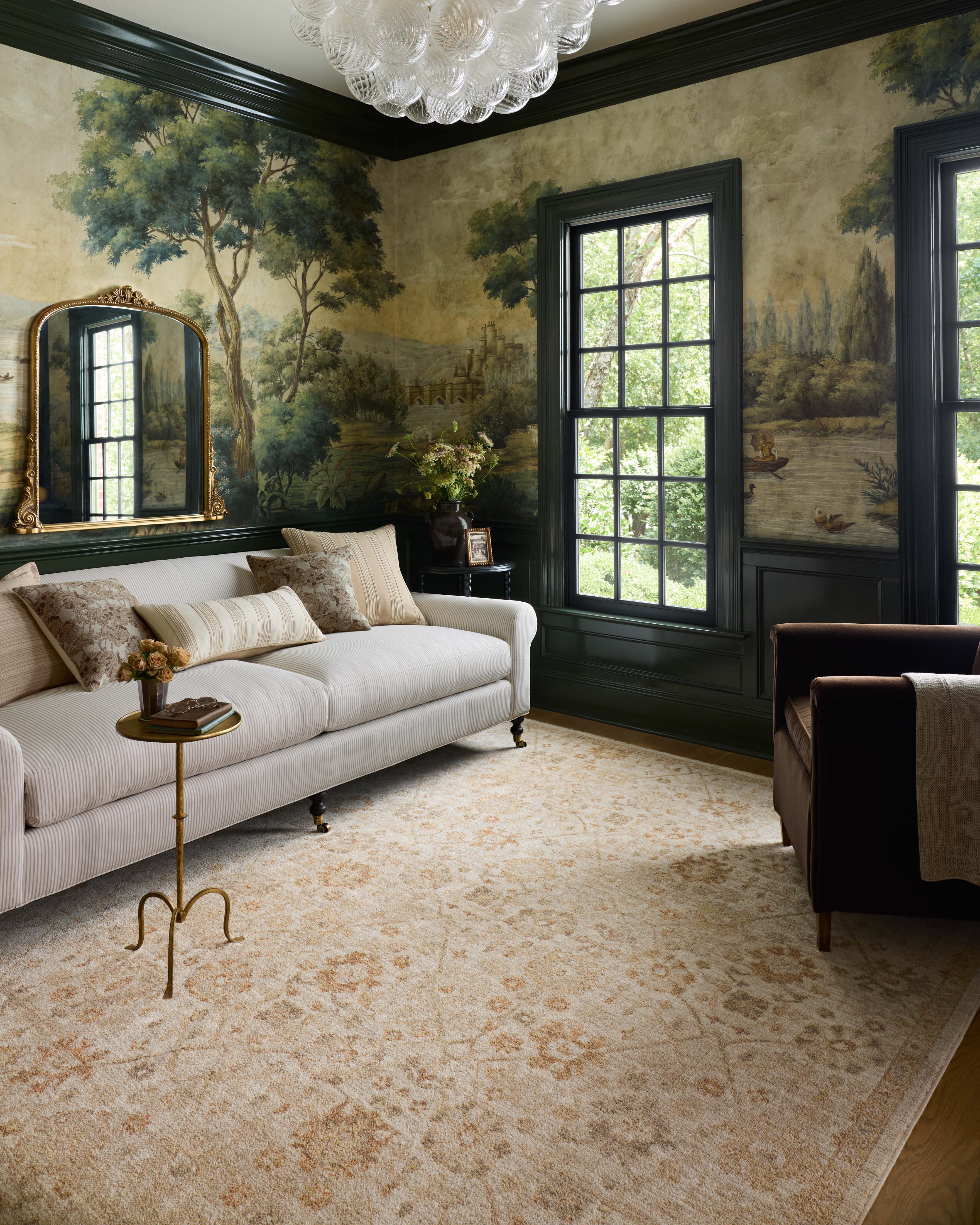 Chris Loves Julia x Loloi Palma Natural / Spice Rug RUGS - synthetic Loloi