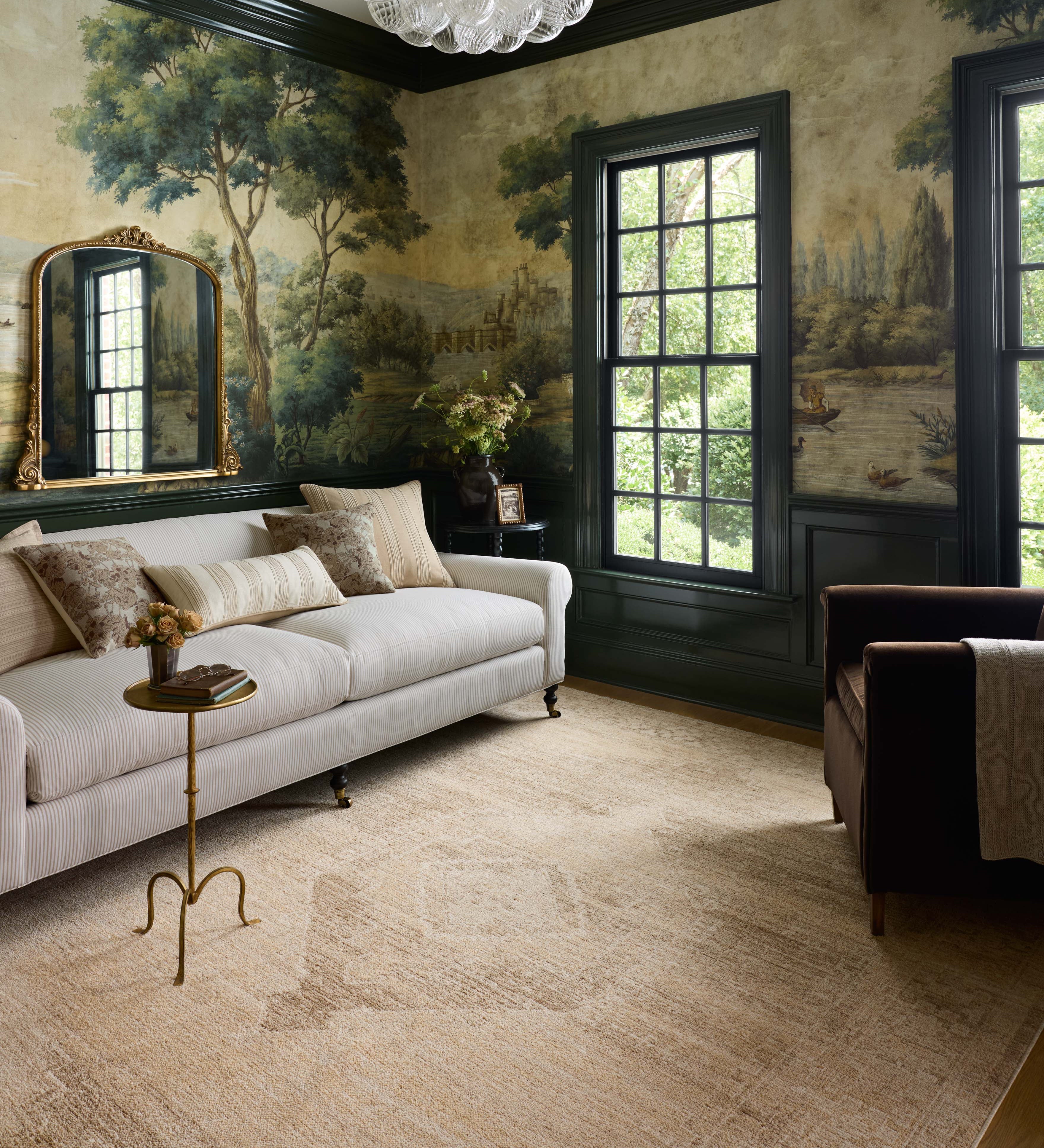 Chris Loves Julia x Loloi Palma Wheat / Taupe Rug RUGS - synthetic Loloi