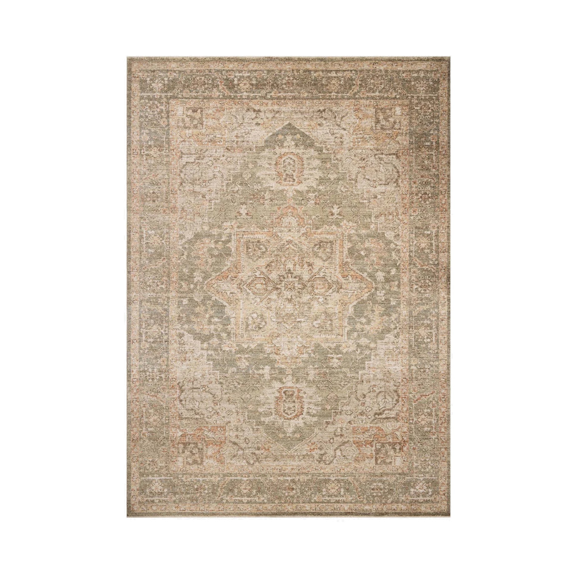 IN STORE - Chris Loves Julia x Loloi Palma Olive / Spice Rug IN STORE - rugs Loloi