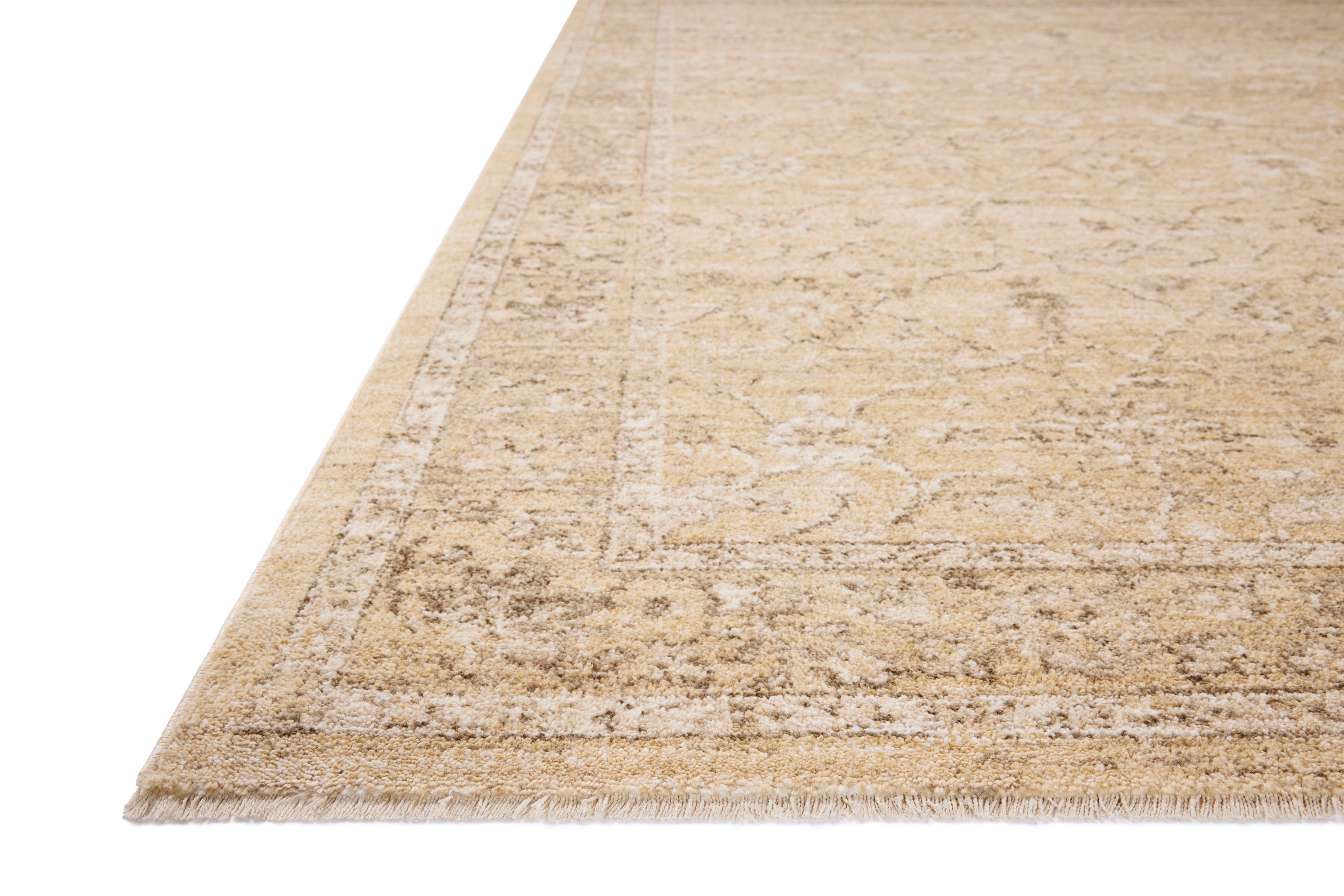 Chris Loves Julia x Loloi Palma Wheat / Bark Rug RUGS - synthetic Loloi