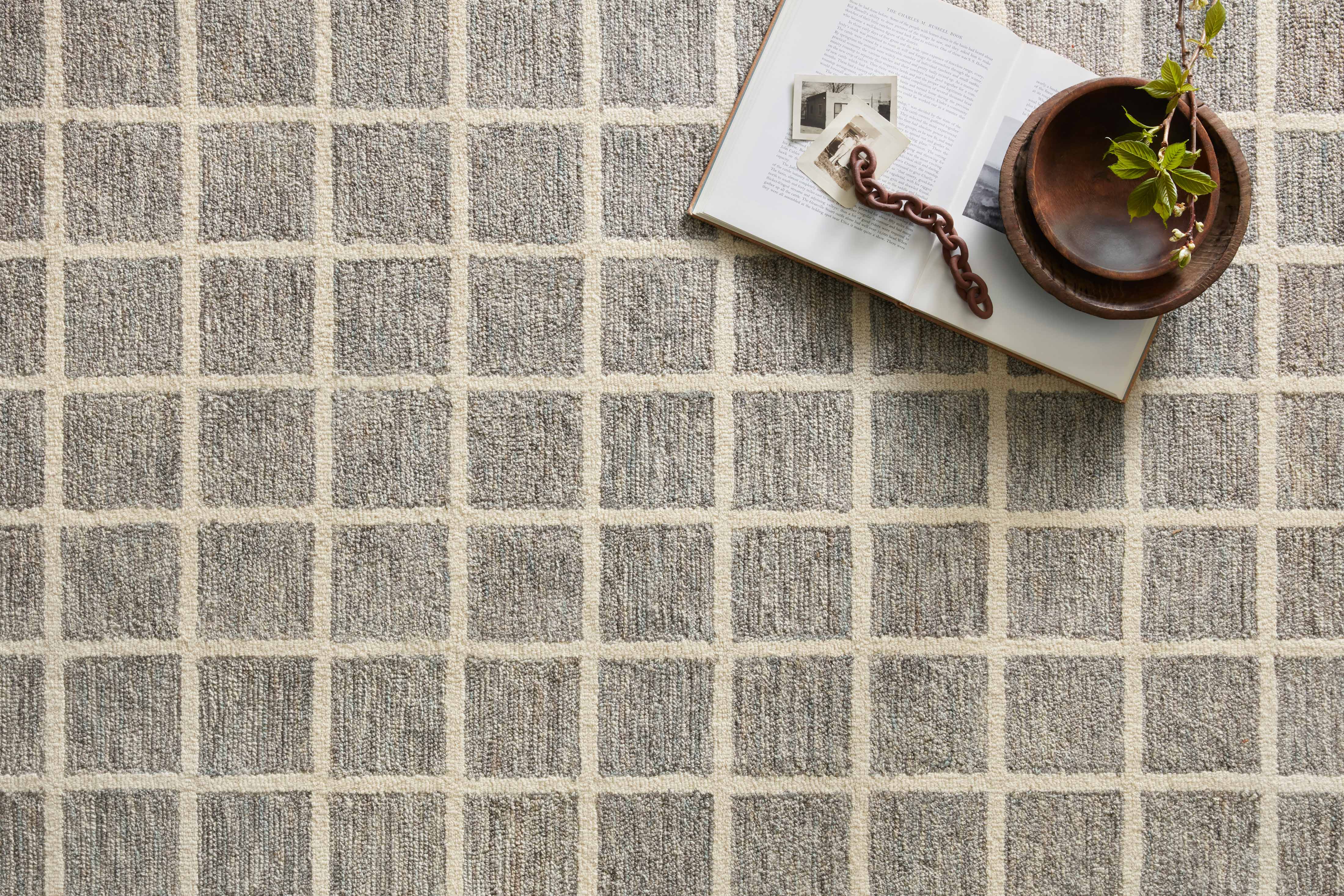 Chris Loves Julia x Loloi Polly Slate / Ivory Rug 0-RUGS - jute Loloi