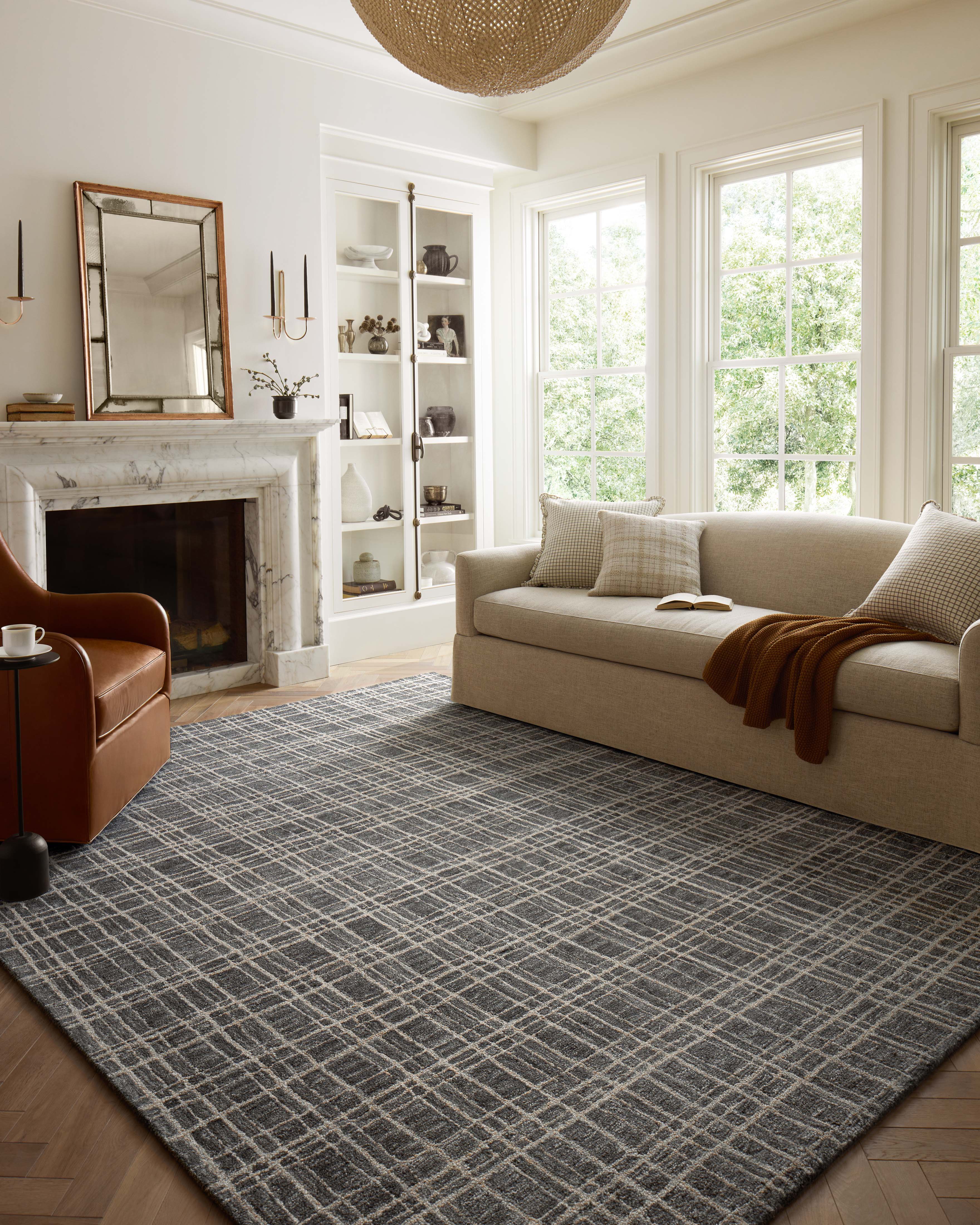 Chris Loves Julia x Loloi Polly Graphite / Pebble Rug 0-RUGS - jute Loloi