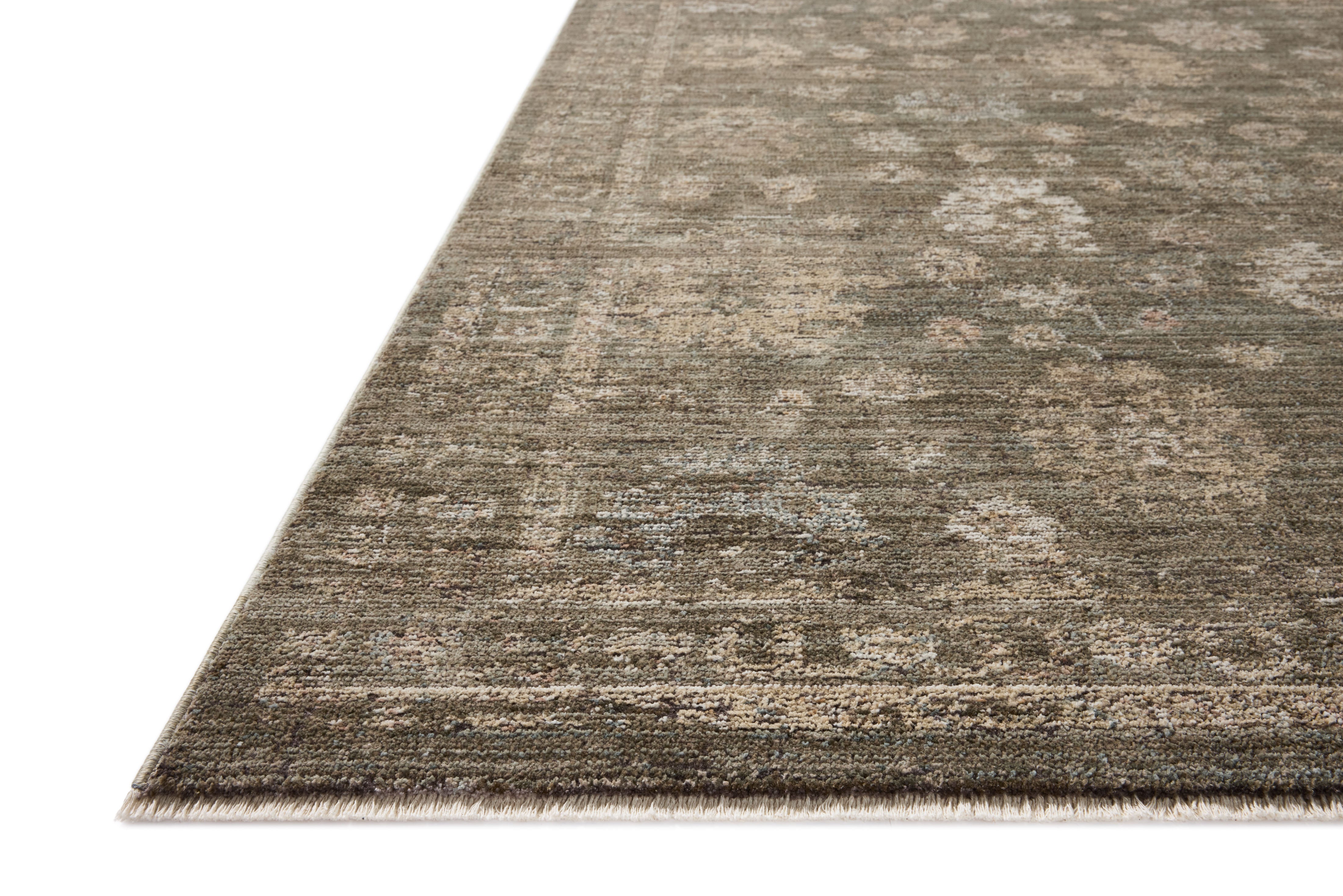 Loloi Priscilla Olive / Sand Rug RUGS - synthetic Loloi 18" x 18" sample