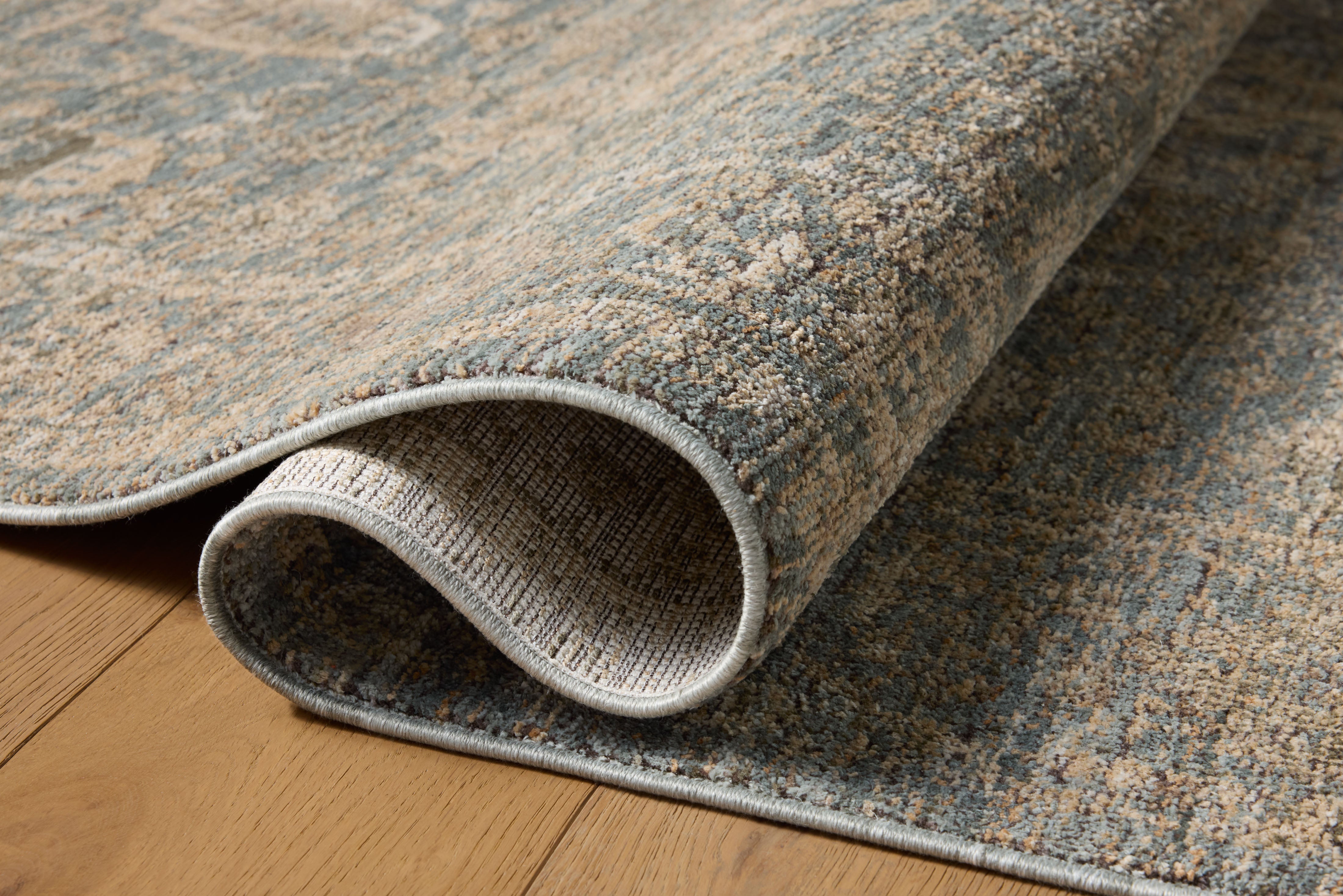 Loloi Priscilla Blue / Sand Rug RUGS - synthetic Loloi 18" x 18" sample