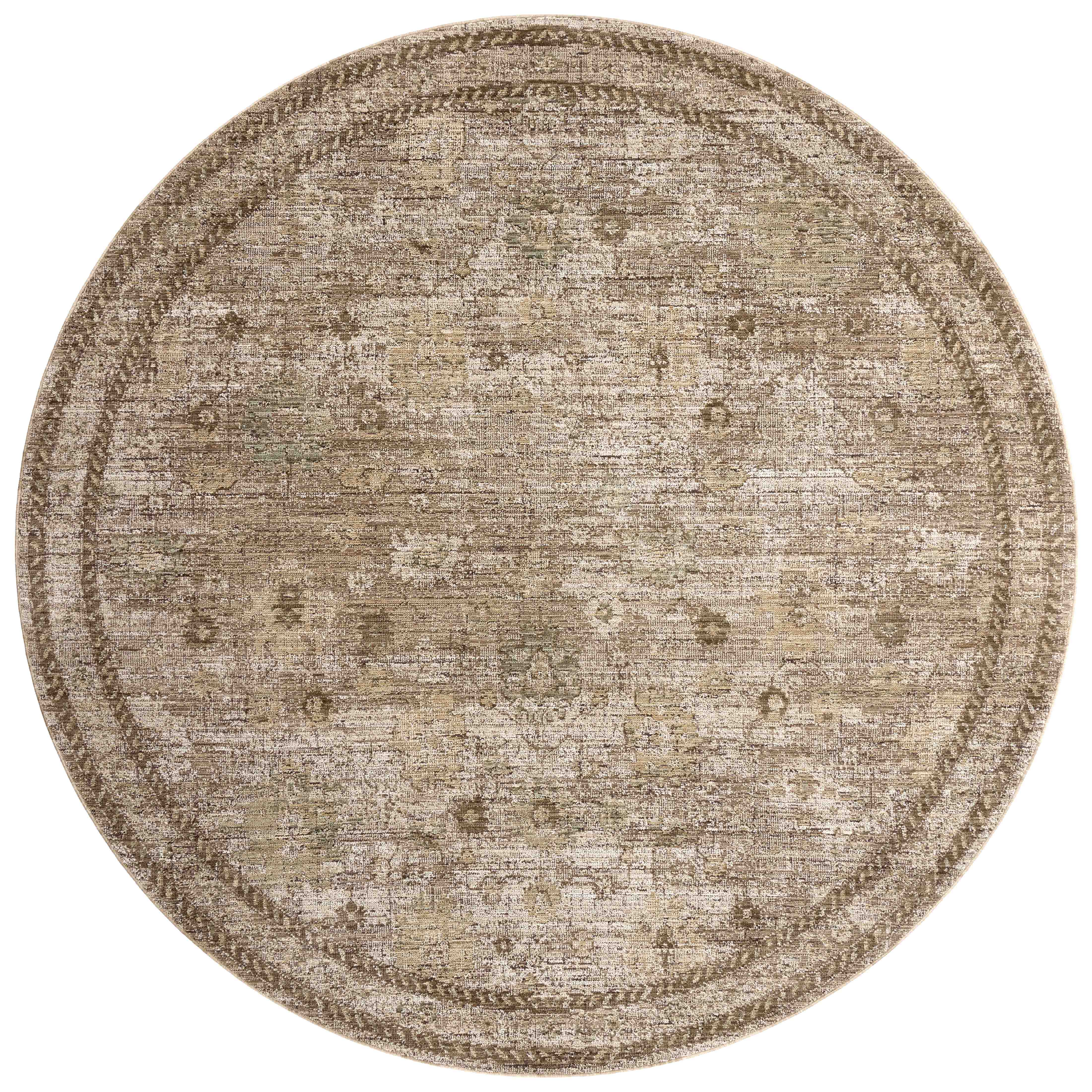 Loloi Priscilla Sand / Earth Square Rug RUGS - synthetic Loloi